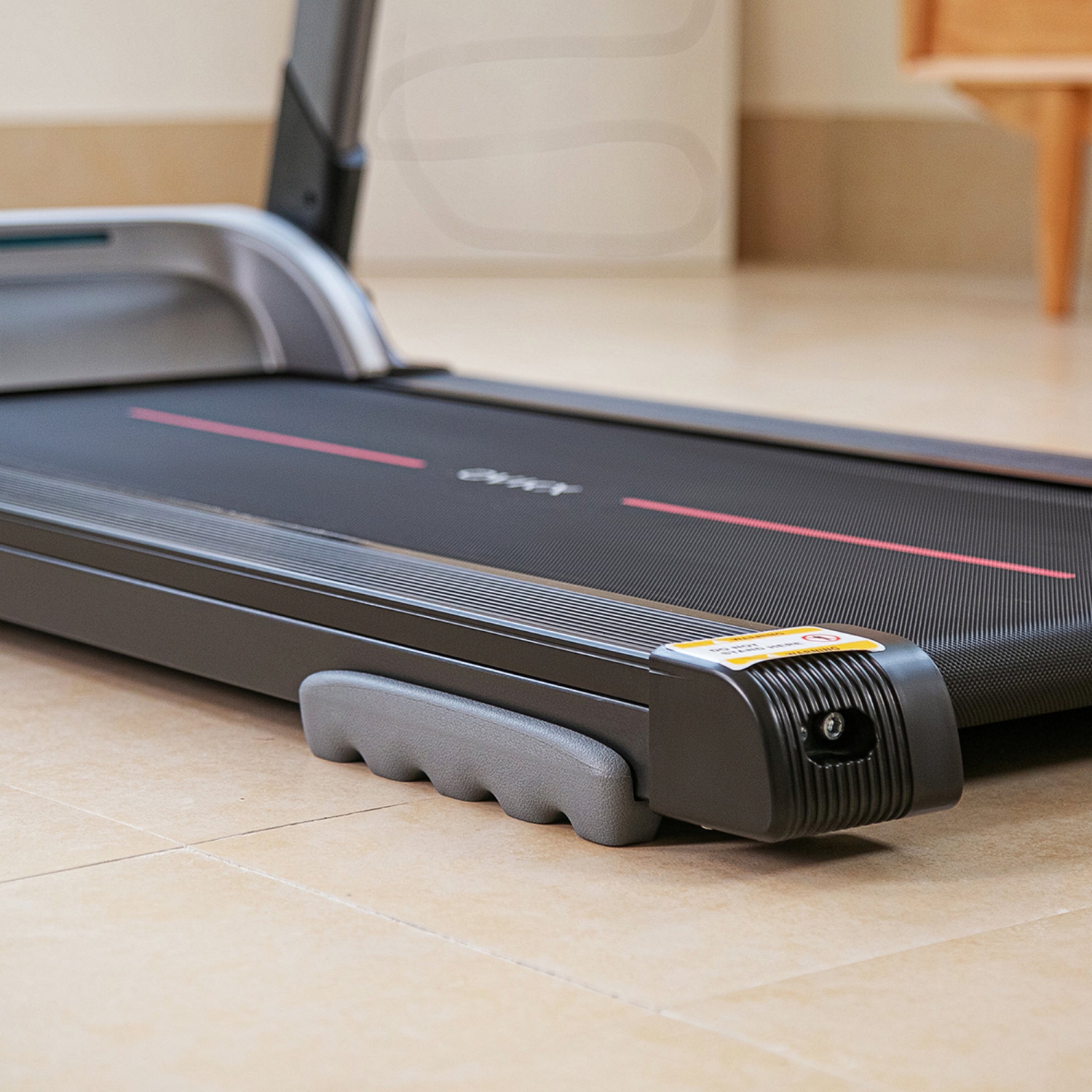 Tapis roulant pliable et silencieux Flex d'OVICX avec Bluetooth et application de suivi de la mise en forme