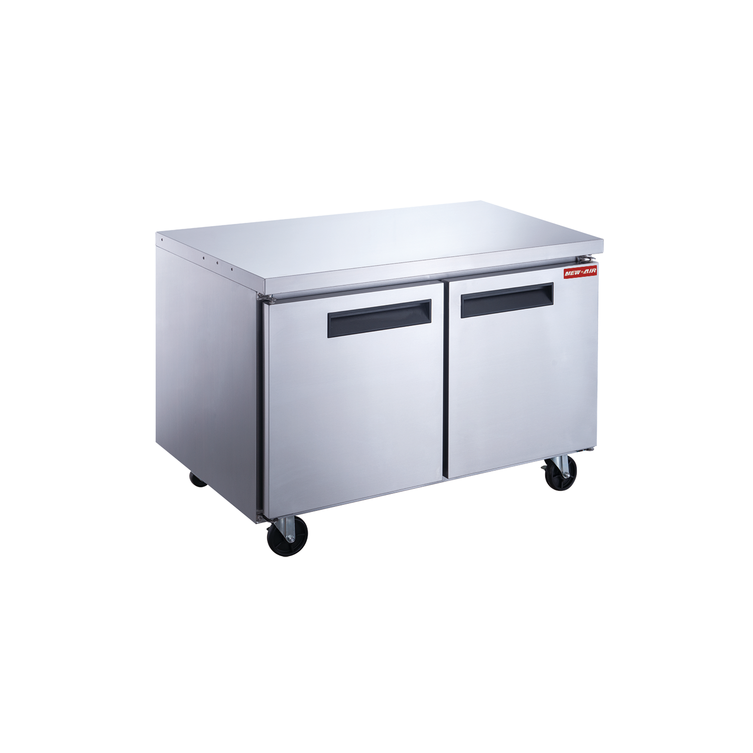 NEW AIR NUR-048-SS Commercial 48″ Stainless Steel 12.2 cu ft Double Door Undercounter REFRIGERATOR - Ideal For Commercial Kitchens, Restaurants and