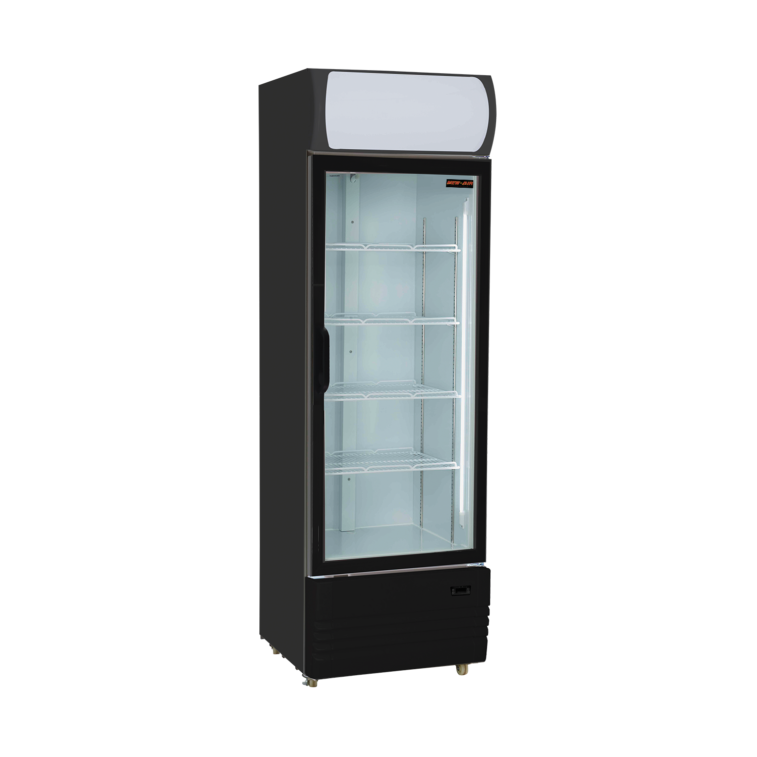 NOUVEAU réfrigérateur commercial à porte simple en verre de 24 po NGR-036&nbsp;L-H d'AIR idéal pour les dépanneurs, l'avant du magasin, l'épicerie,