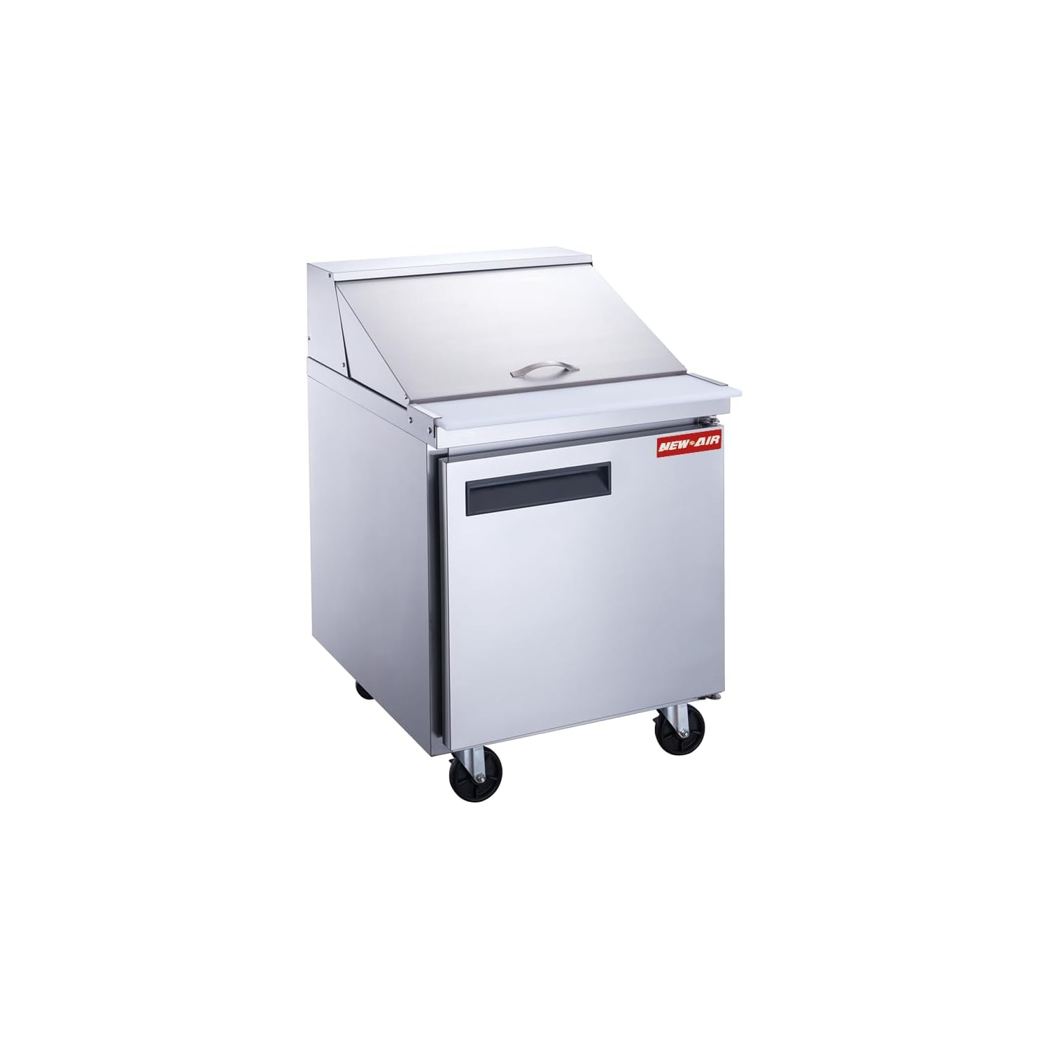 NEW AIR NPT-029-MSA Commercial 29" Mega Top Single Door Salad/Sandwich Prep Table - Ideal for Restaurants, Cafeterias & Food Processing Spaces