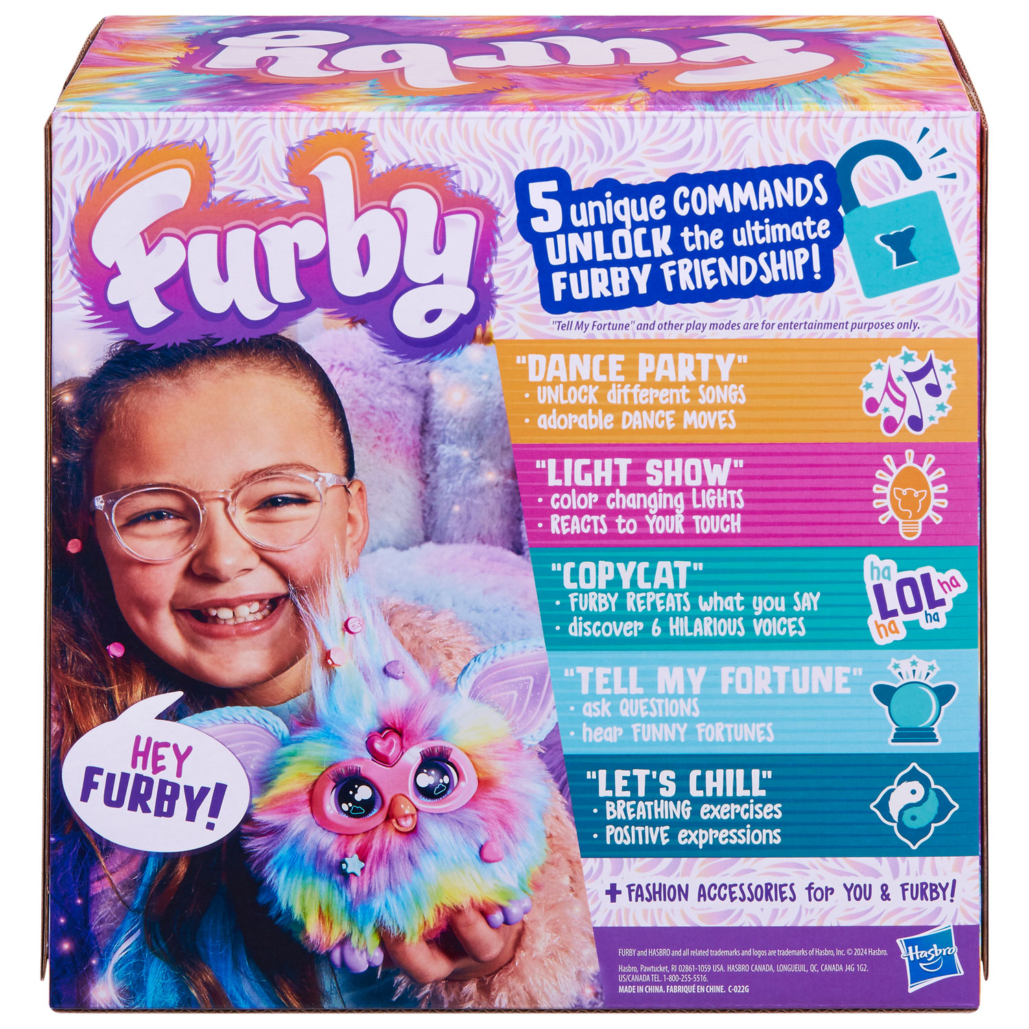 Hasbro Furby Friend Interactive Plush Toy - Tie-Dye