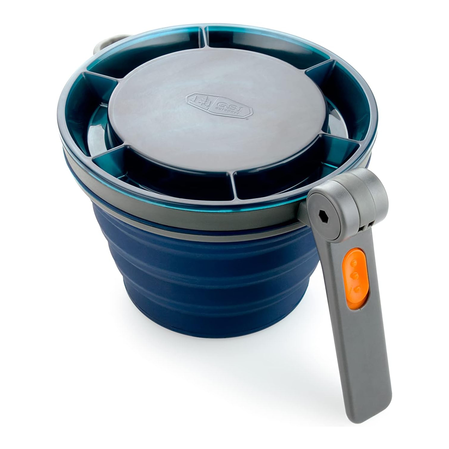 GSI Outdoors Collapsible Blue Fairshare Mug | Camping Backpacking