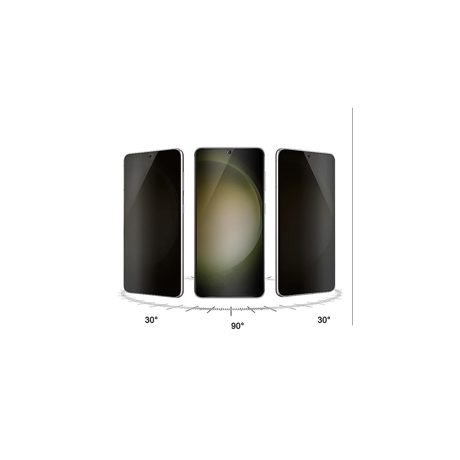 Protecteur d'écran ultramince en verre trempé Privacy de PANDACO pour Galaxy S24+ de Samsung