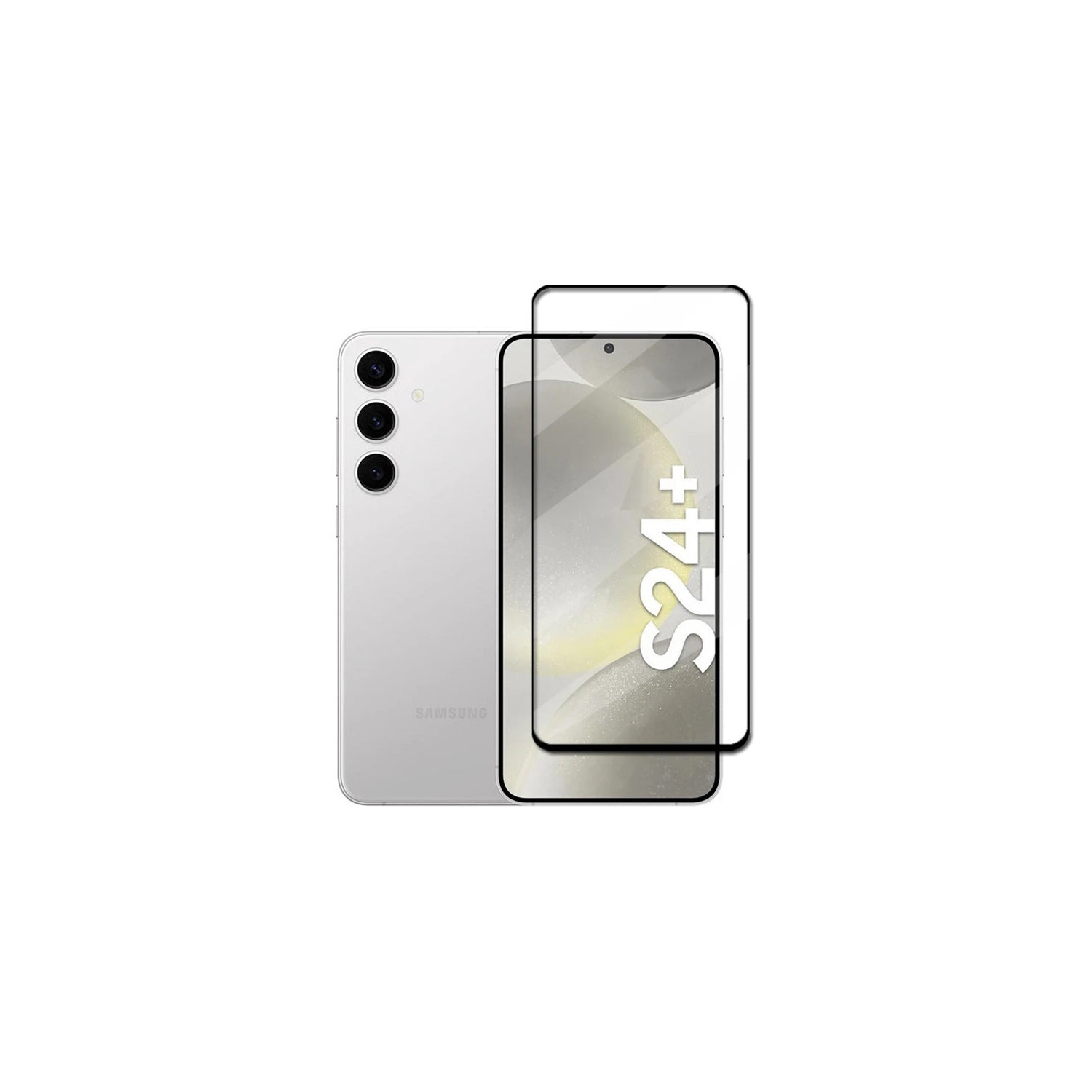 Protecteur d'écran ultramince en verre trempé de PANDACO pour Galaxy S24+ de Samsung