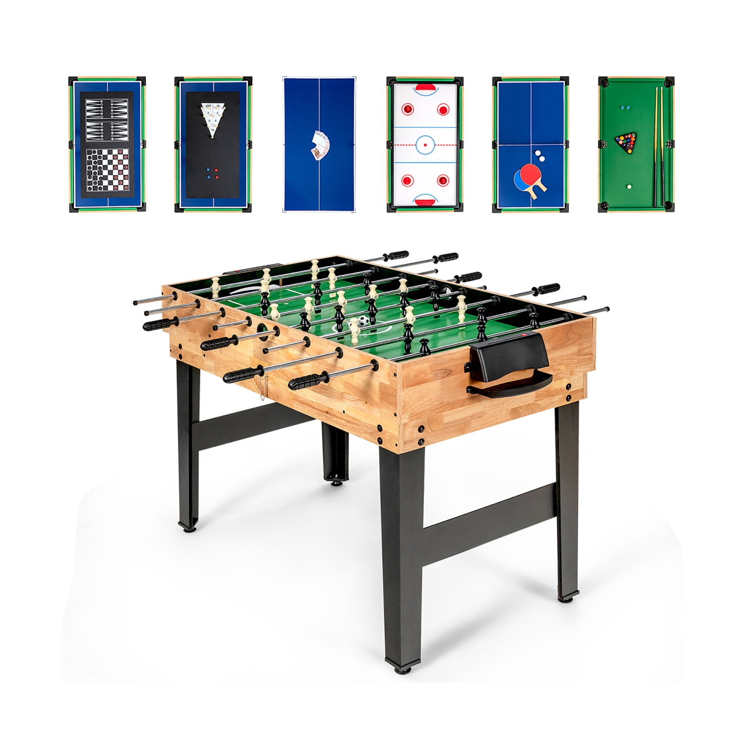 Ensemble de tables de jeu 10-en-1 de Costway, multi-table de jeu pour la maison, salle de jeu