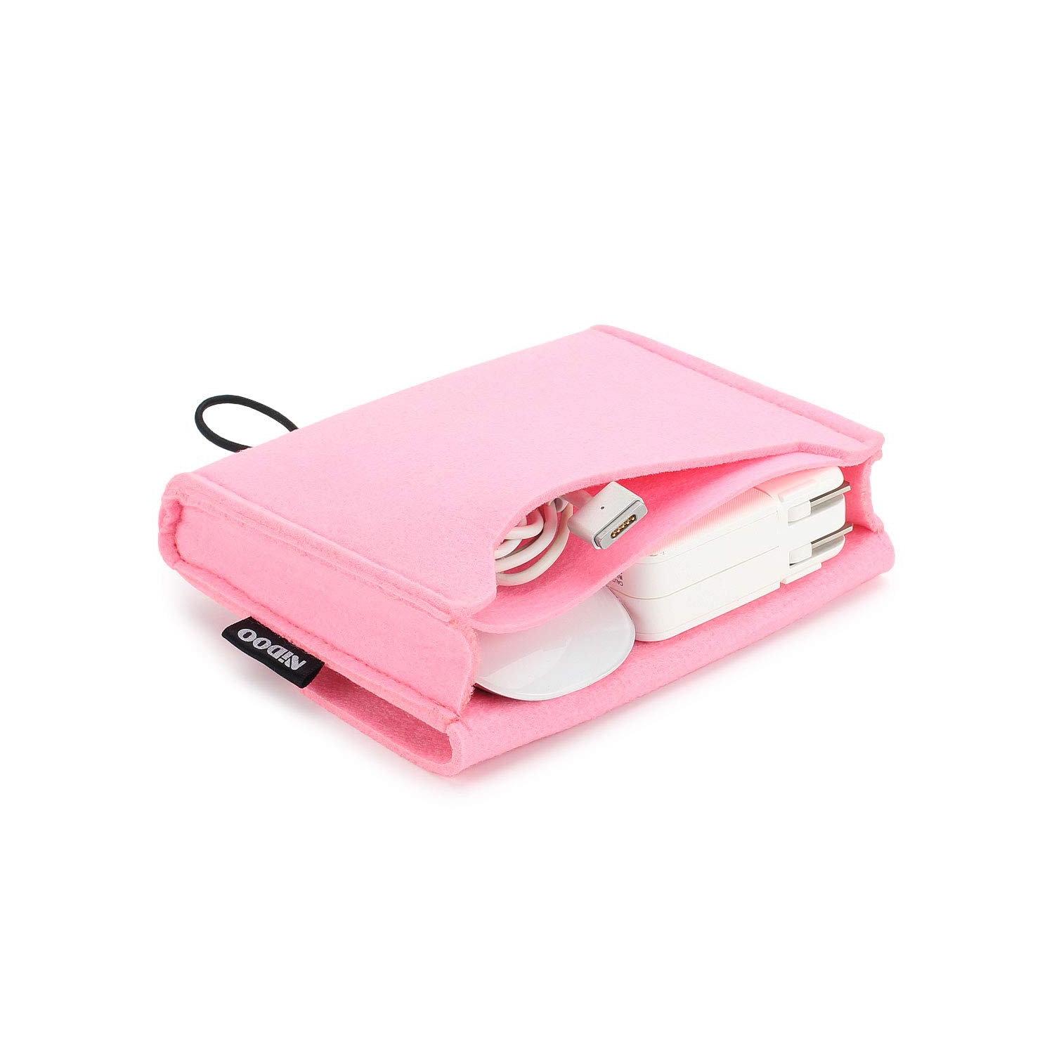 Portable Felt Storage Bag,Electronics Accessories Protective Case Pouch for MacBook Power Adapter, Mouse, Cellphone, Cables, SSD, HDD, Power
