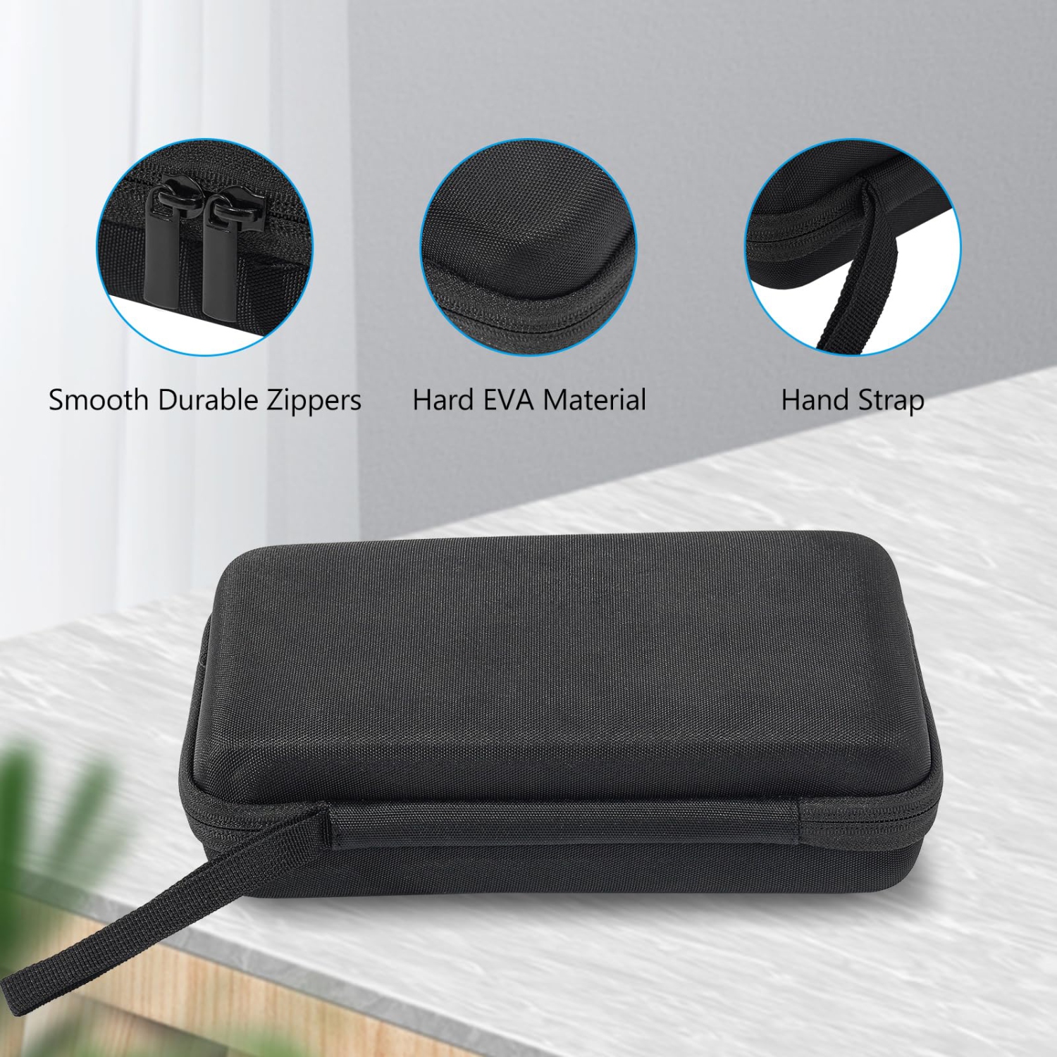 Hard Travel Tech Organizer Case Bag for Electronics Accessories Charger Cord Portable External Hard Drive USB Cables Power Bank SD Memory Cards