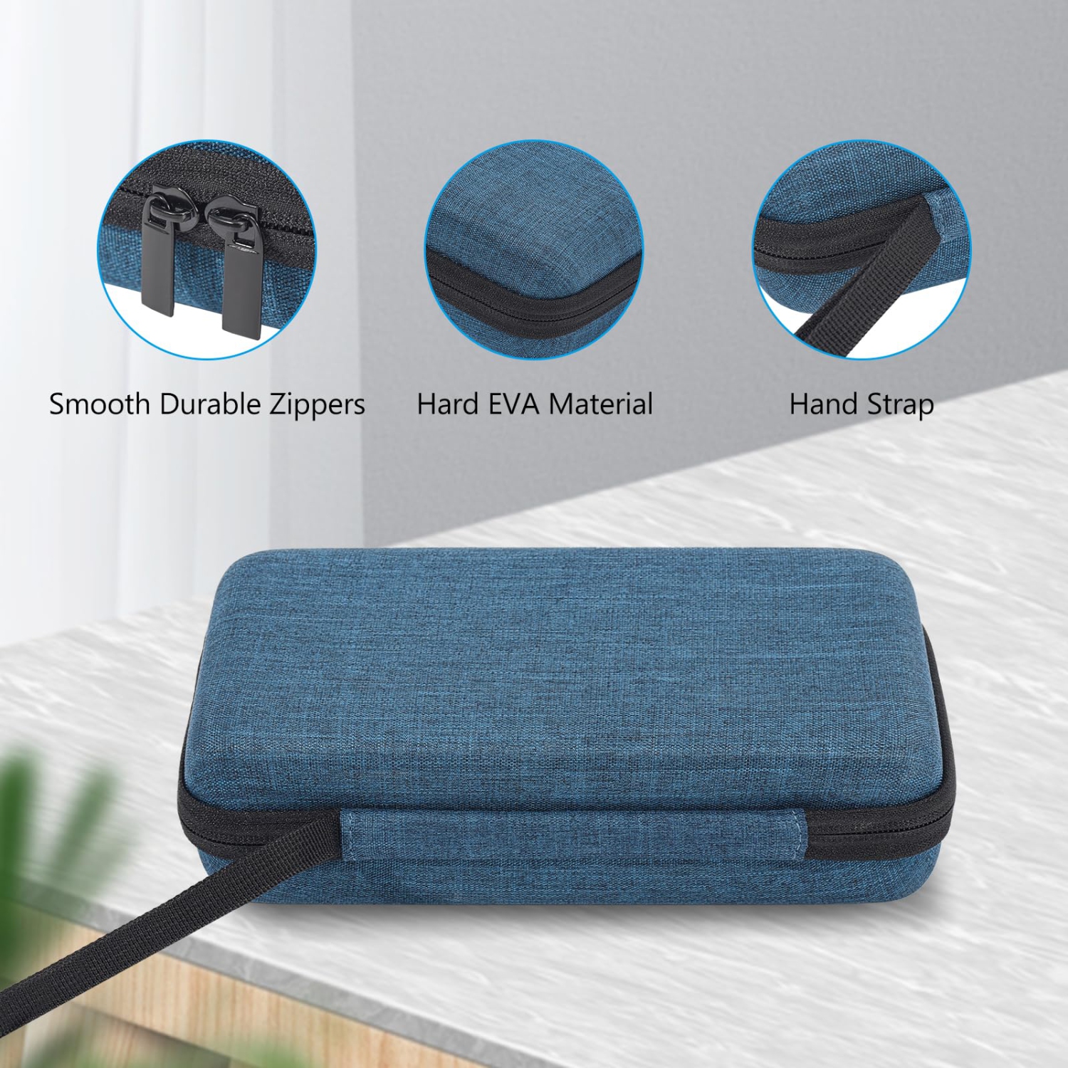 Hard Travel Tech Organizer Case Bag for Electronics Accessories Charger Cord Portable External Hard Drive USB Cables Power Bank SD Memory Cards