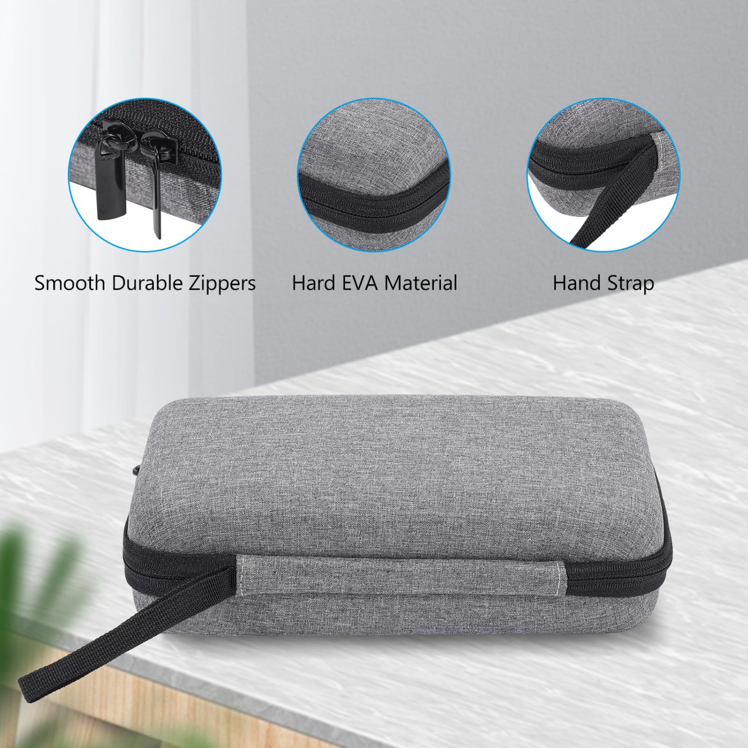 ProCaseHard Travel Tech Organizer Case Bag for Electronics Accessories Charger Cord Portable External Hard Drive USB Cables Power Bank SD Memory