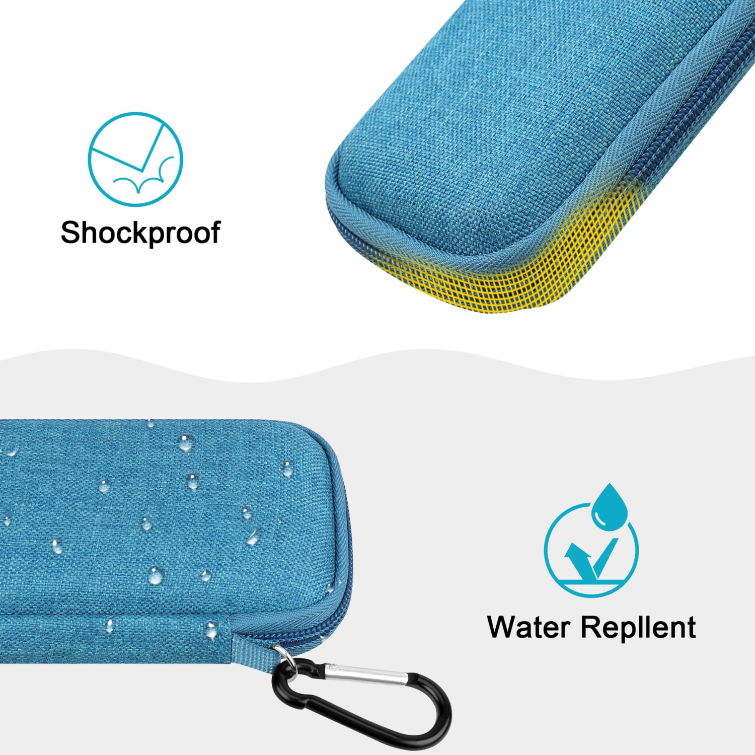 Hard Carrying Case for SanDisk Extreme Pro/SanDisk Extreme Portable External SSD 500GB 1TB 2TB 4TB USB-C Solid State Drive EVA Shockproof Protective