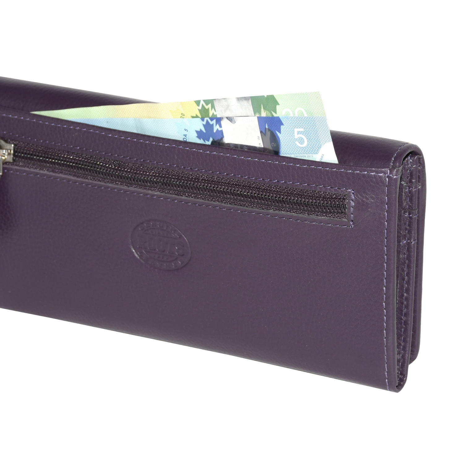 Sac-portefeuille expansible pour femme de Roots - Prune