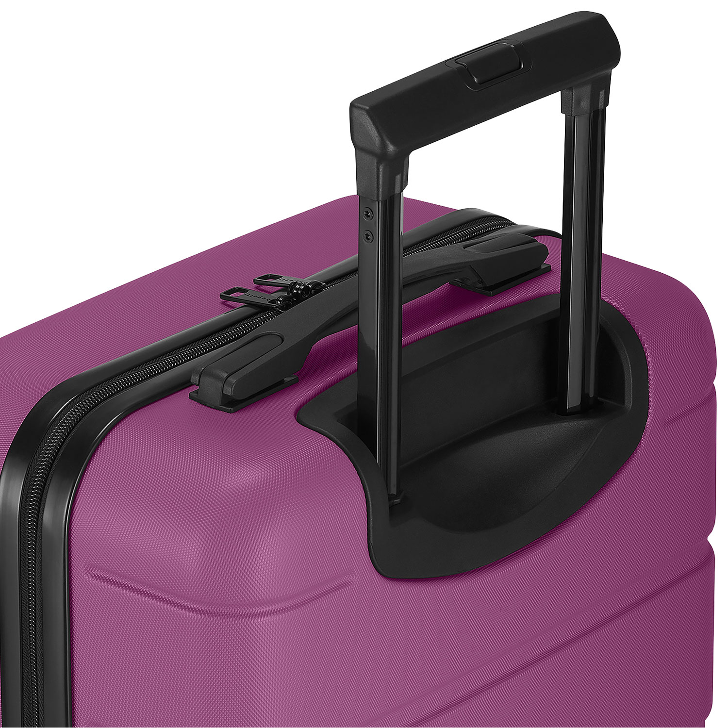 Bugatti Barcelona 21.65" Hard Side Carry-On Luggage with 3-Piece Packing Cube Set - Mellow Mauve - Only at Best Buy