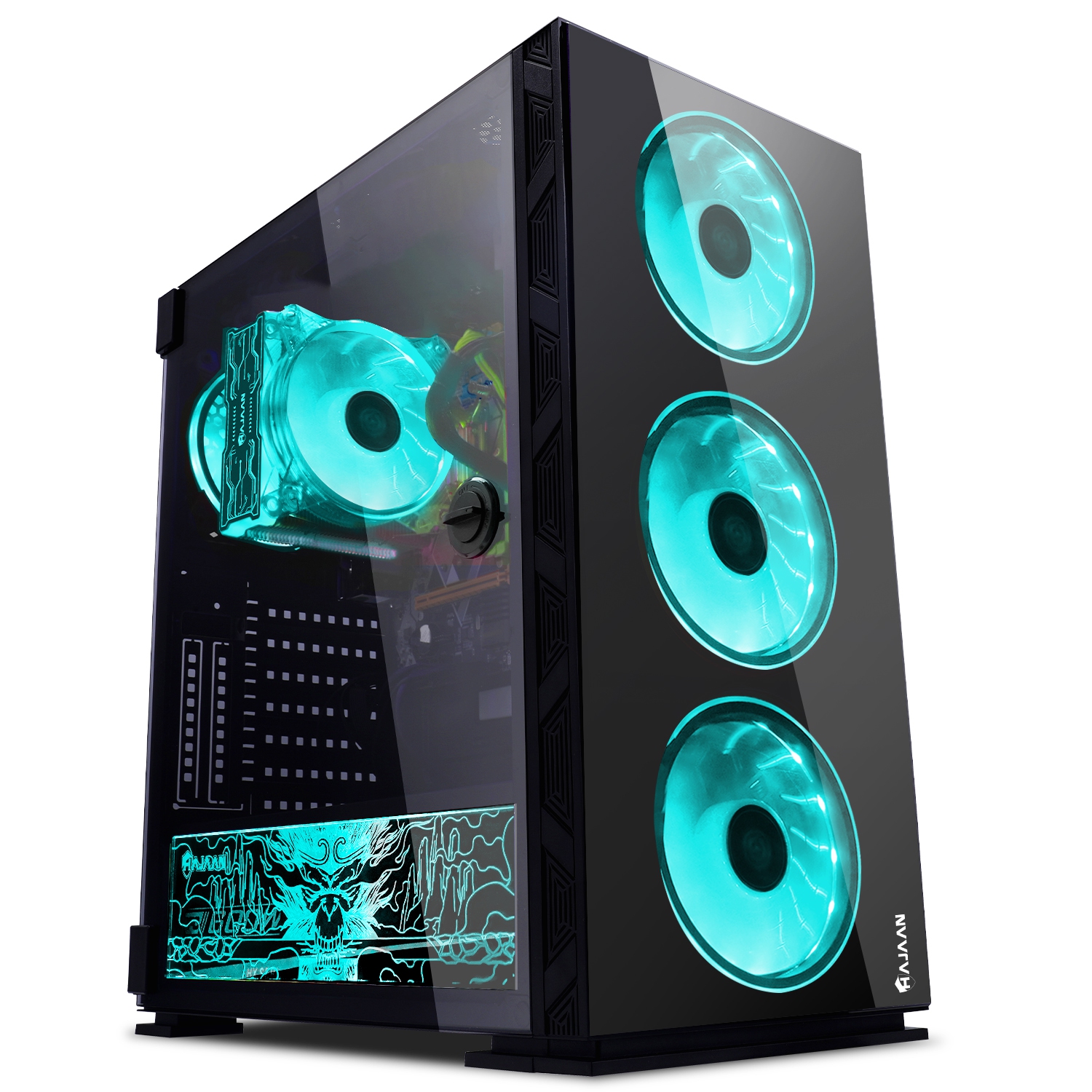 HAJAAN BREEZE PRO Gaming Desktop PC, Intel Core i5 11400F Processor up to 4.40GHz, RTX 3050 6GB, 1TB NVME SSD, 32GB DDR4 RAM 3200, Wi-Fi, Bluetooth, Windows 11 Pro