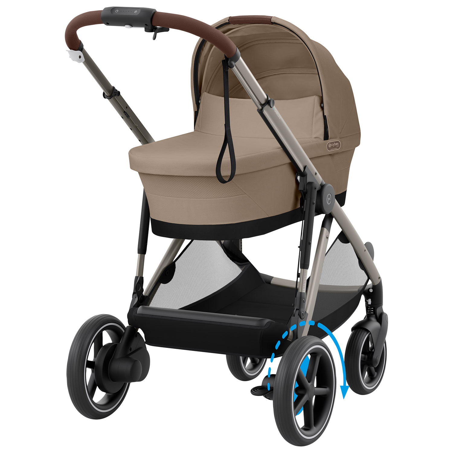 Berceau pour poussettes Gazelle S et e-Gazelle S de Cybex - Beige amande