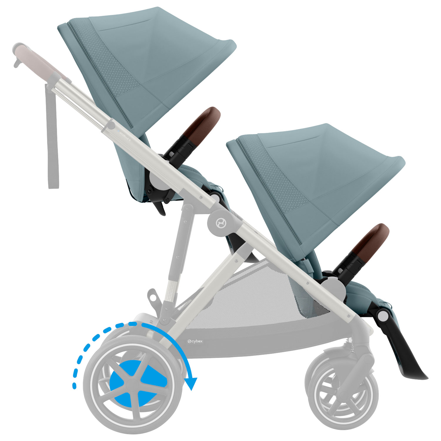 Ensemble de siège pour poussettes Gazelle S et e-Gazelle S de Cybex - Bleu tempête