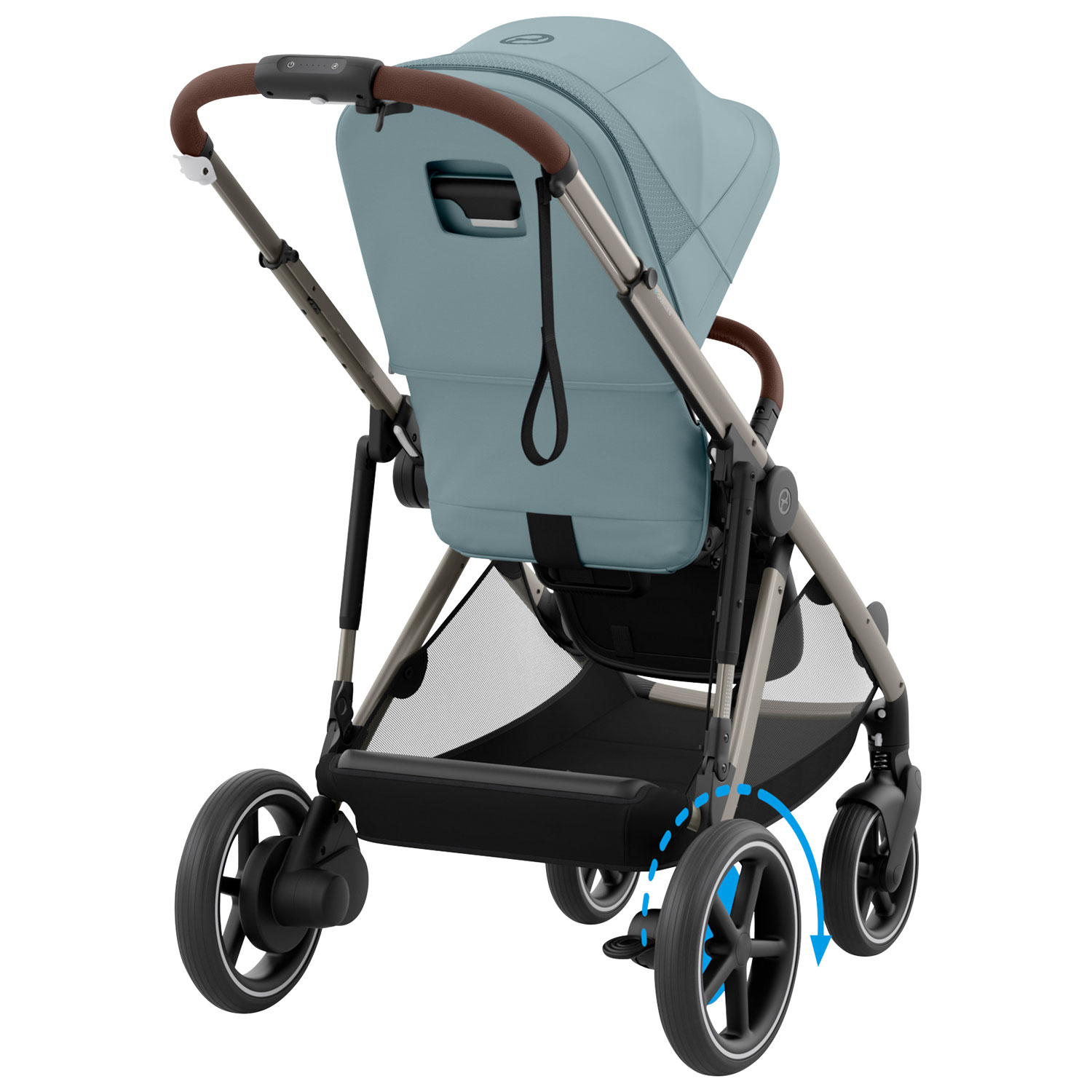 Cybex e-Gazelle S Electric Convertible Stroller - Stormy Blue