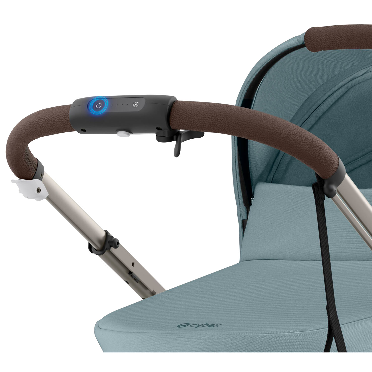 Cybex e-Gazelle S Electric Convertible Stroller - Stormy Blue