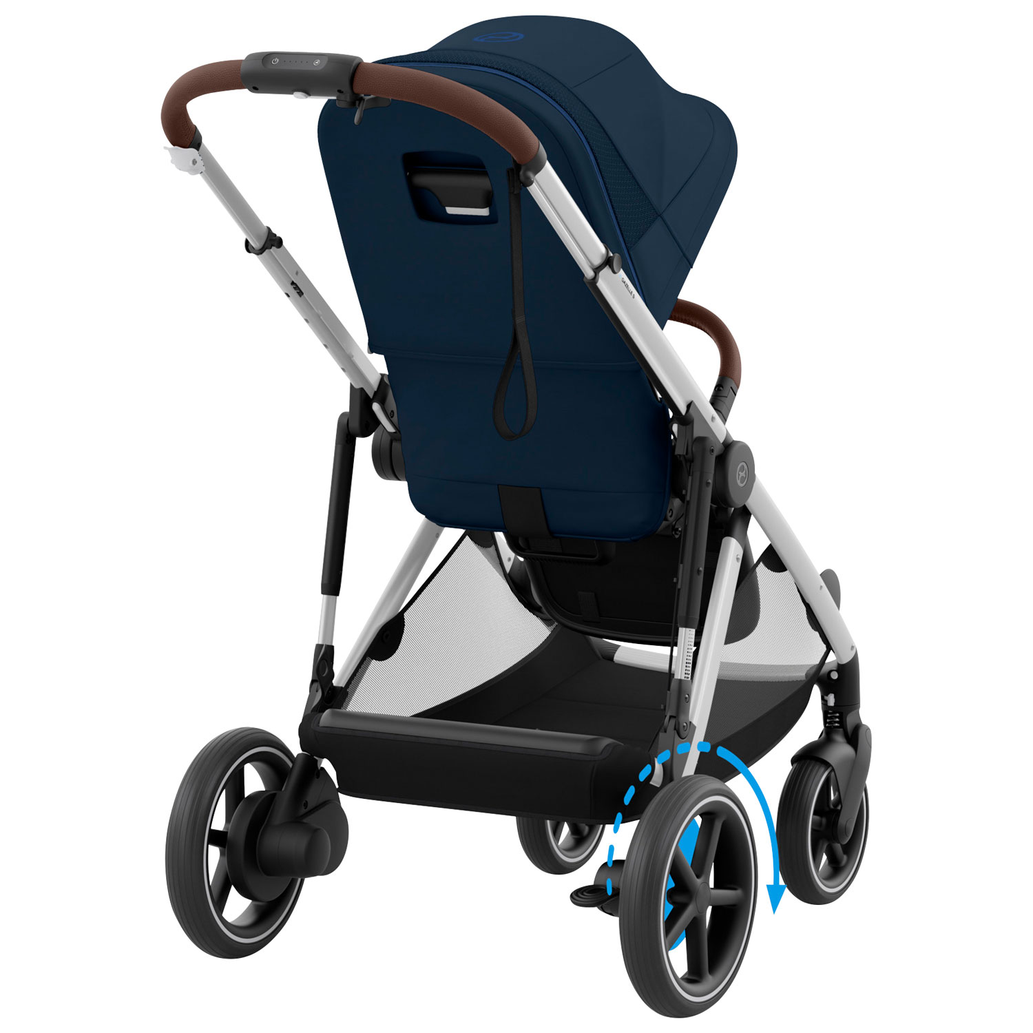 Cybex e-Gazelle S Electric Convertible Stroller - Ocean Blue