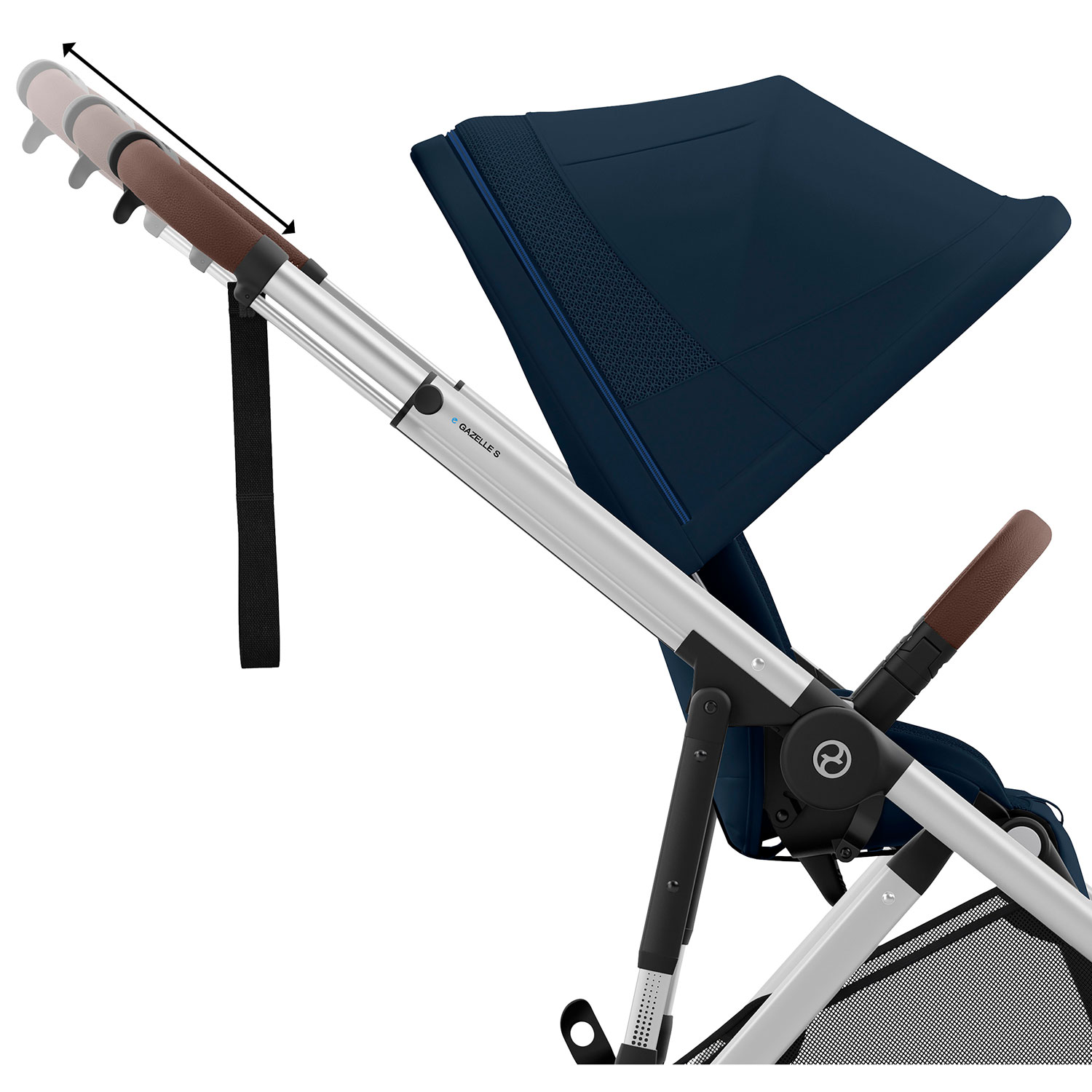 Cybex e-Gazelle S Electric Convertible Stroller - Ocean Blue