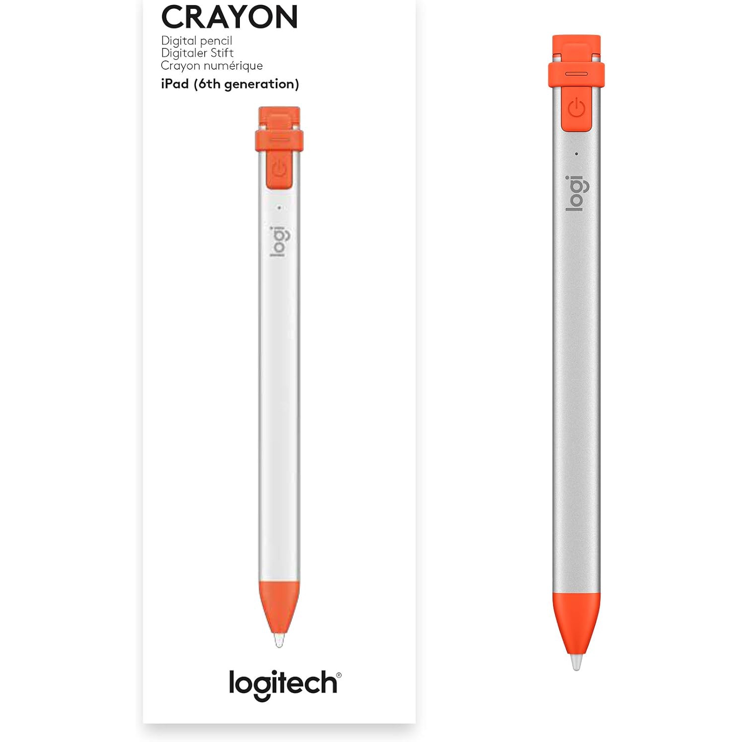 Stylet numérique crayon de Logitech pour iPad - Orange