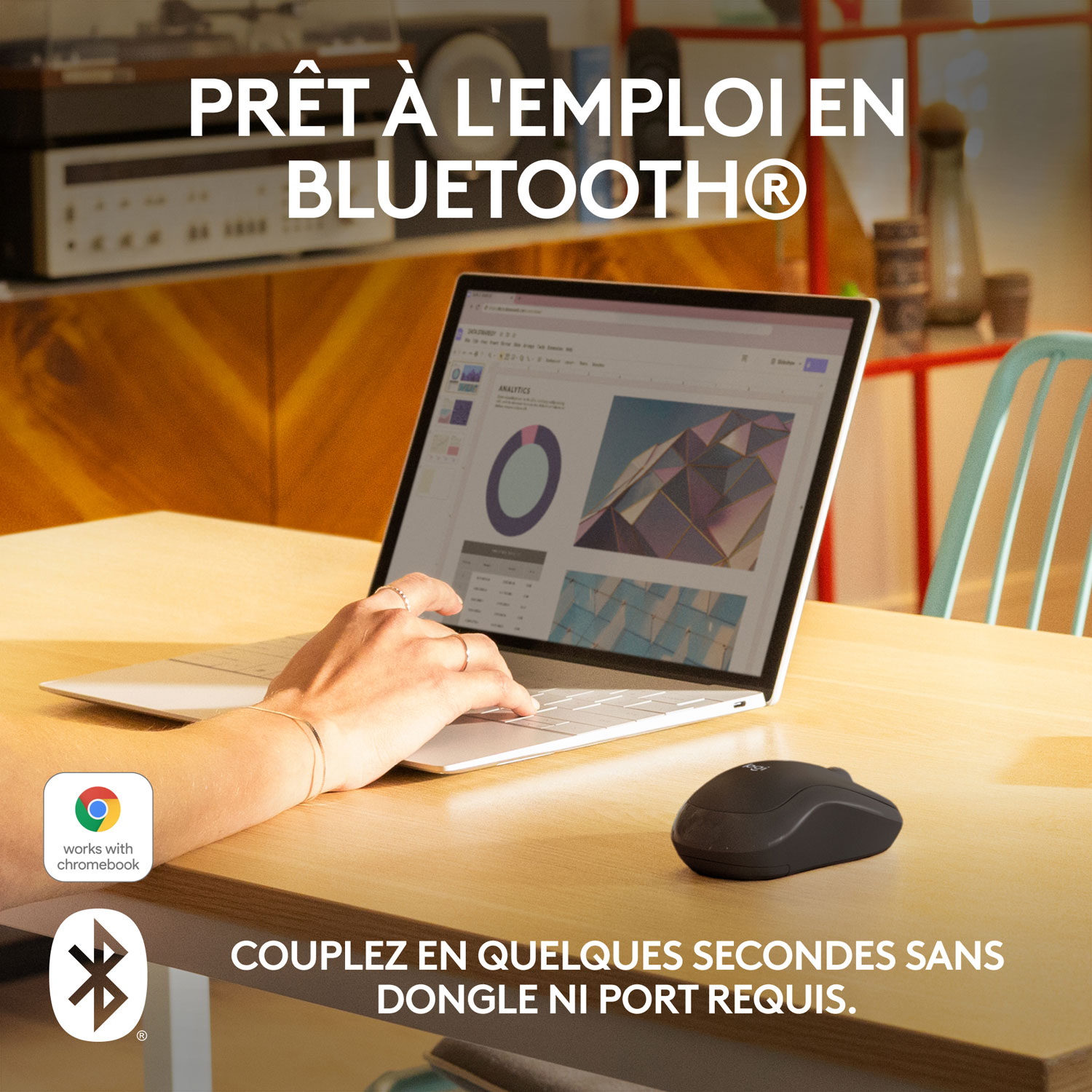 Logitech M240 Silent 4000 DPI Bluetooth Optical Mouse - Graphite