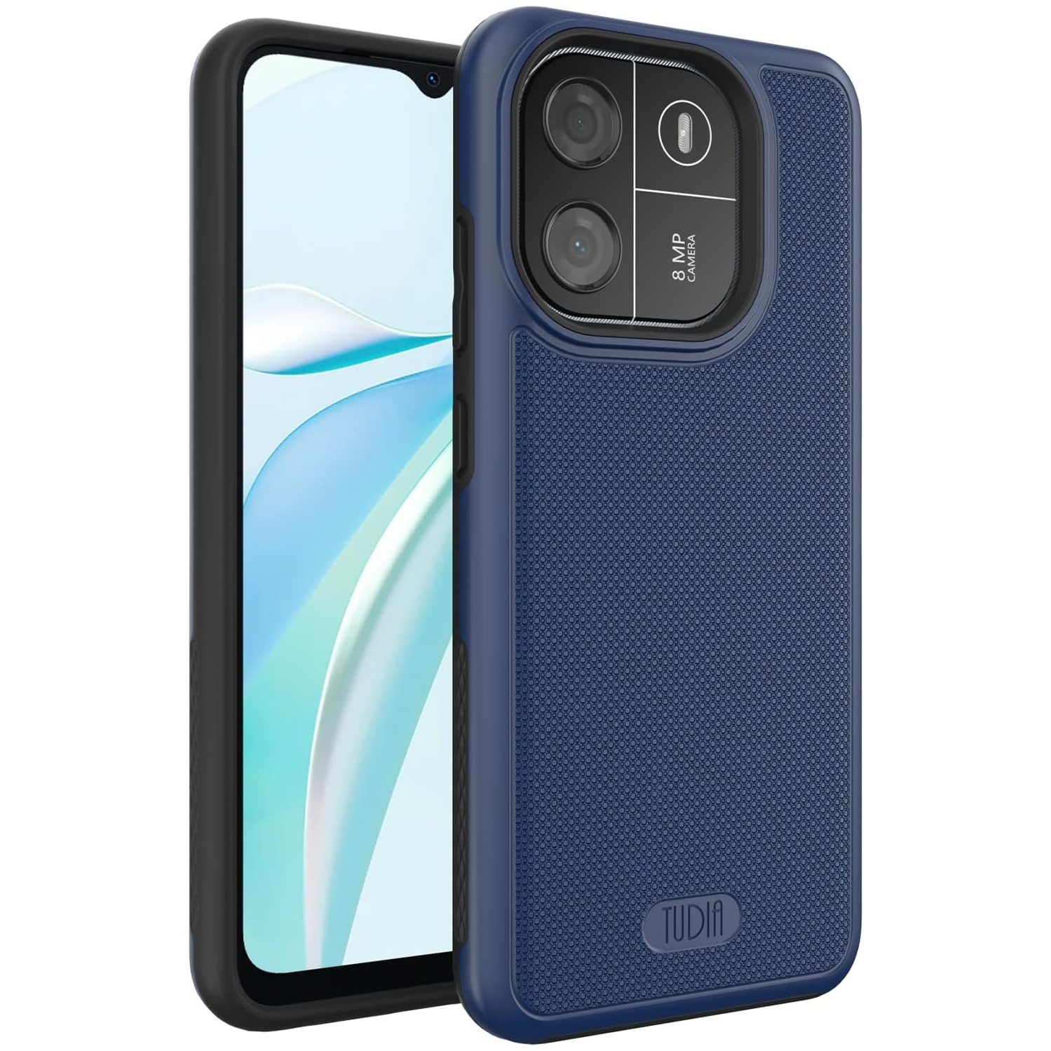 TUDIA MergeGrip Blackview Wave 6C Case Dual Layer - Indigo Blue