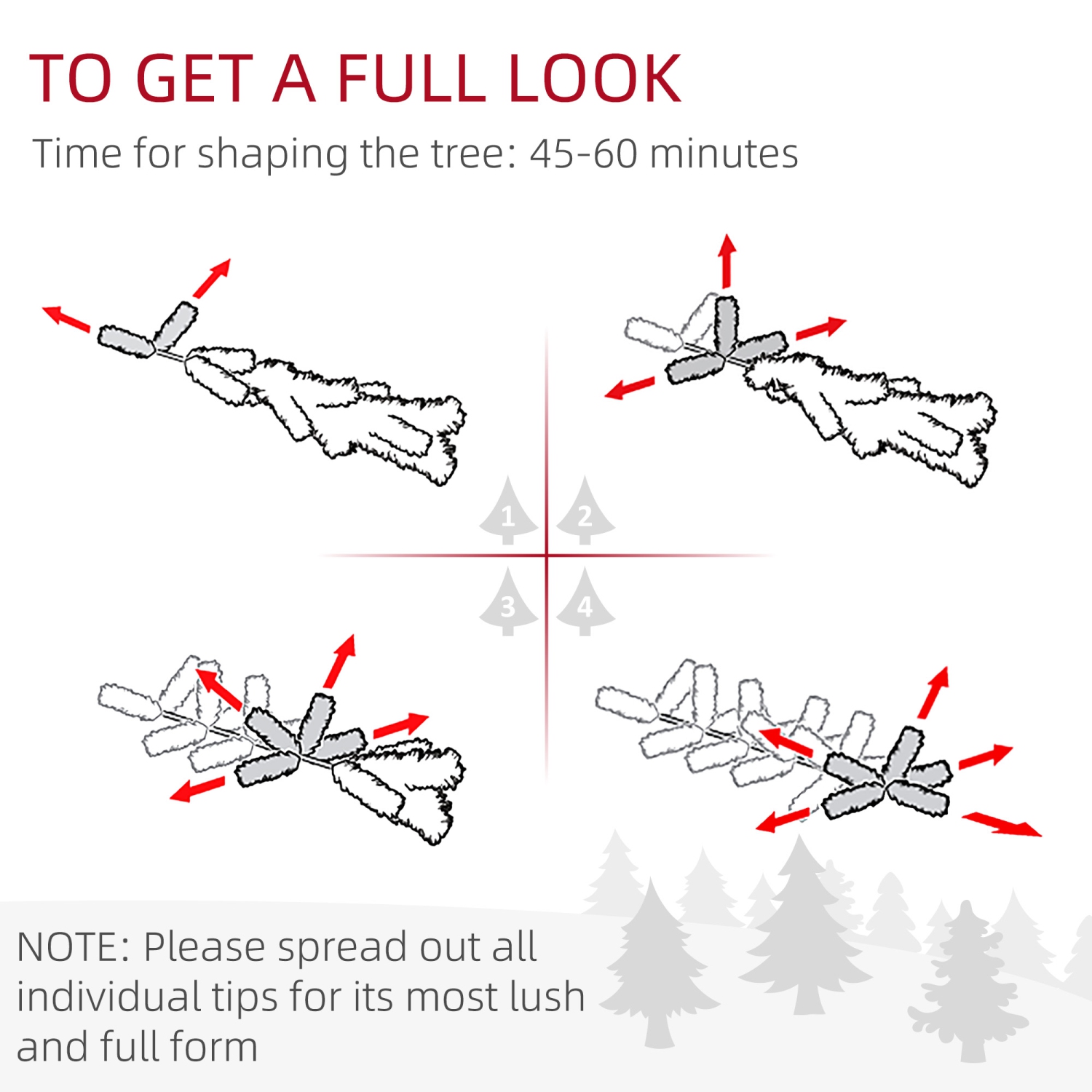 Grand arbre de Noël à crayons 7&nbsp;pi de HOMCOM, arbre de Noël floqué artificiel avec 800 embouts de branche, ouverture automatique, base en acier,