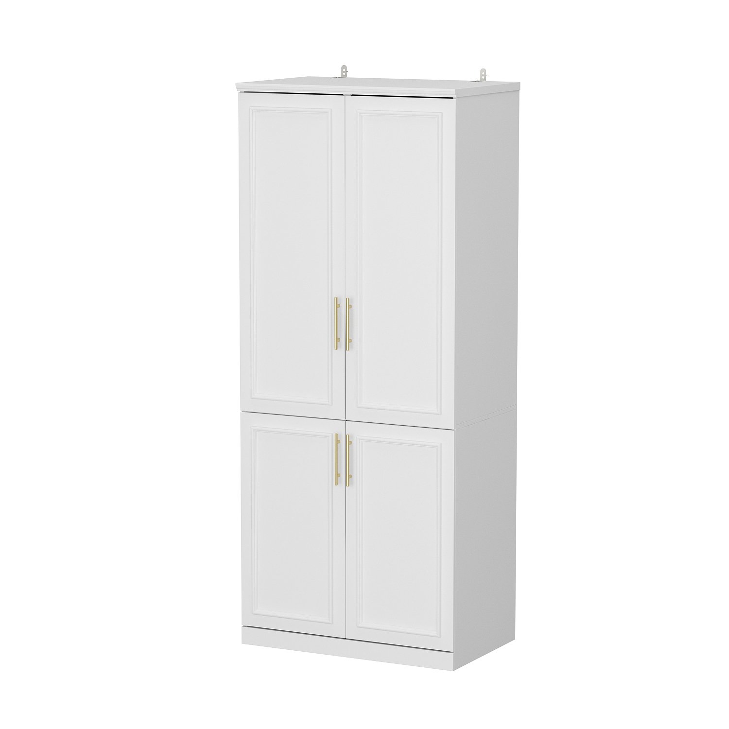 Famapy Armoire with Shelves and Hanging Rods for Bedroom StorageWhite