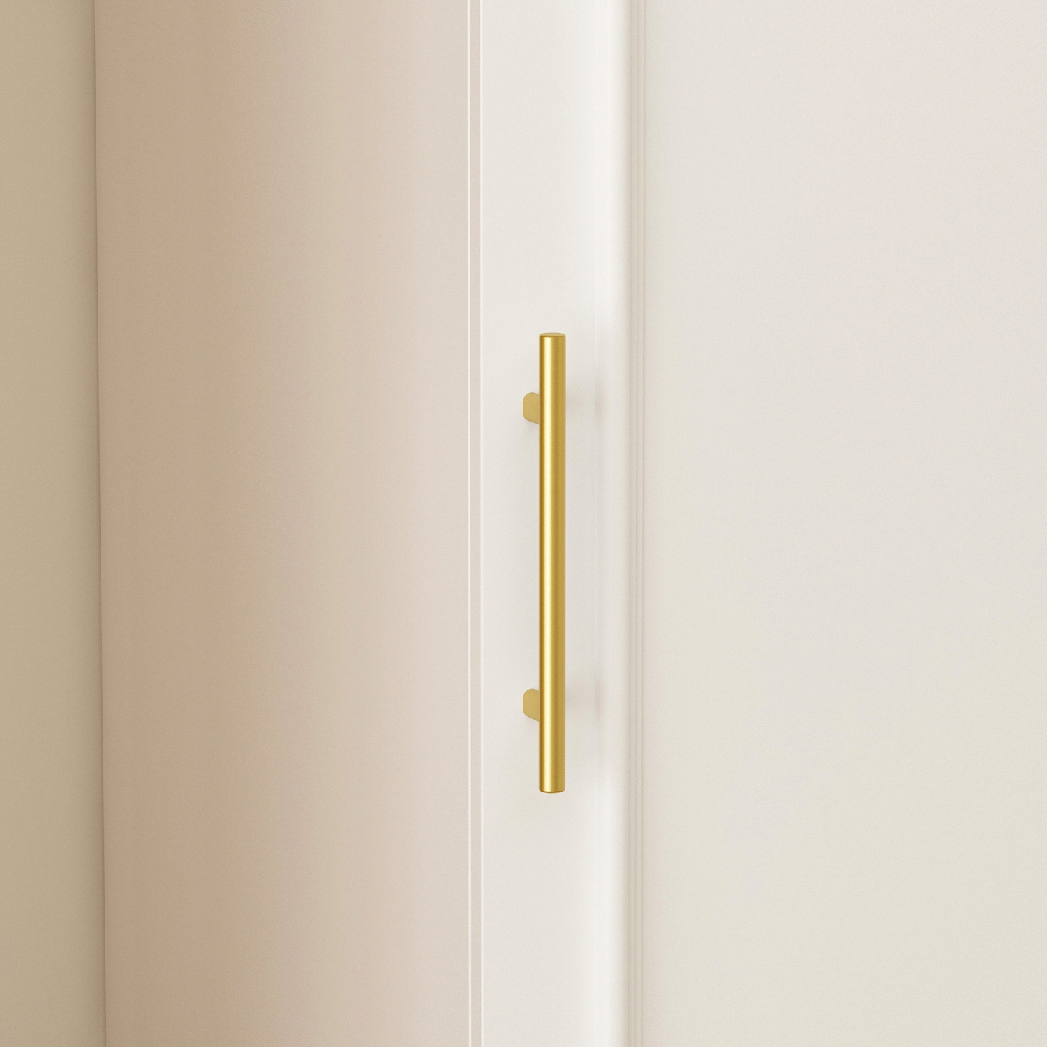 Armoire mince Famapy avec tablettes et tiges de suspension pour espaces compacts) Blanc