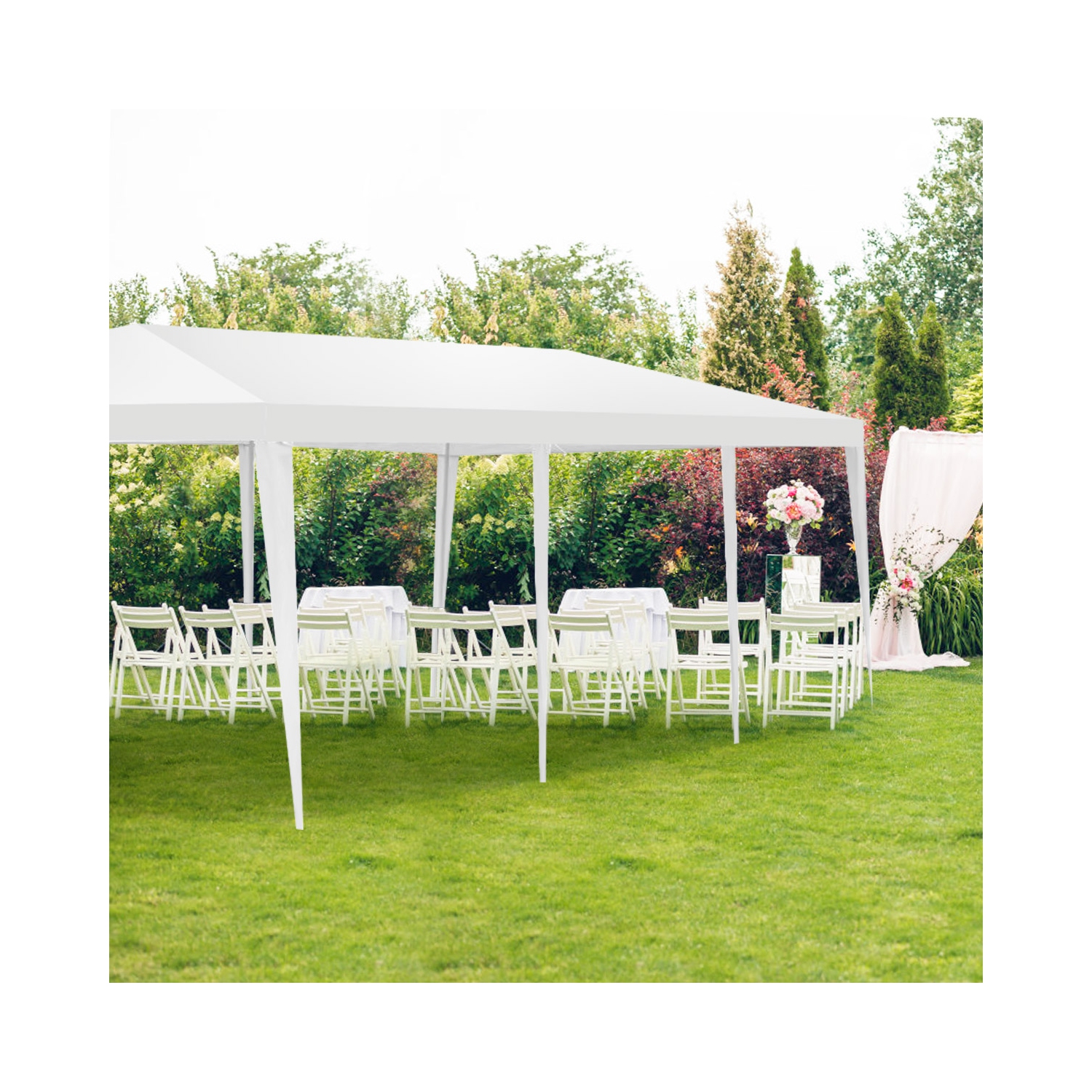 Auvent de tente pour le mariage extérieur de 10 x 30 pi de Costway