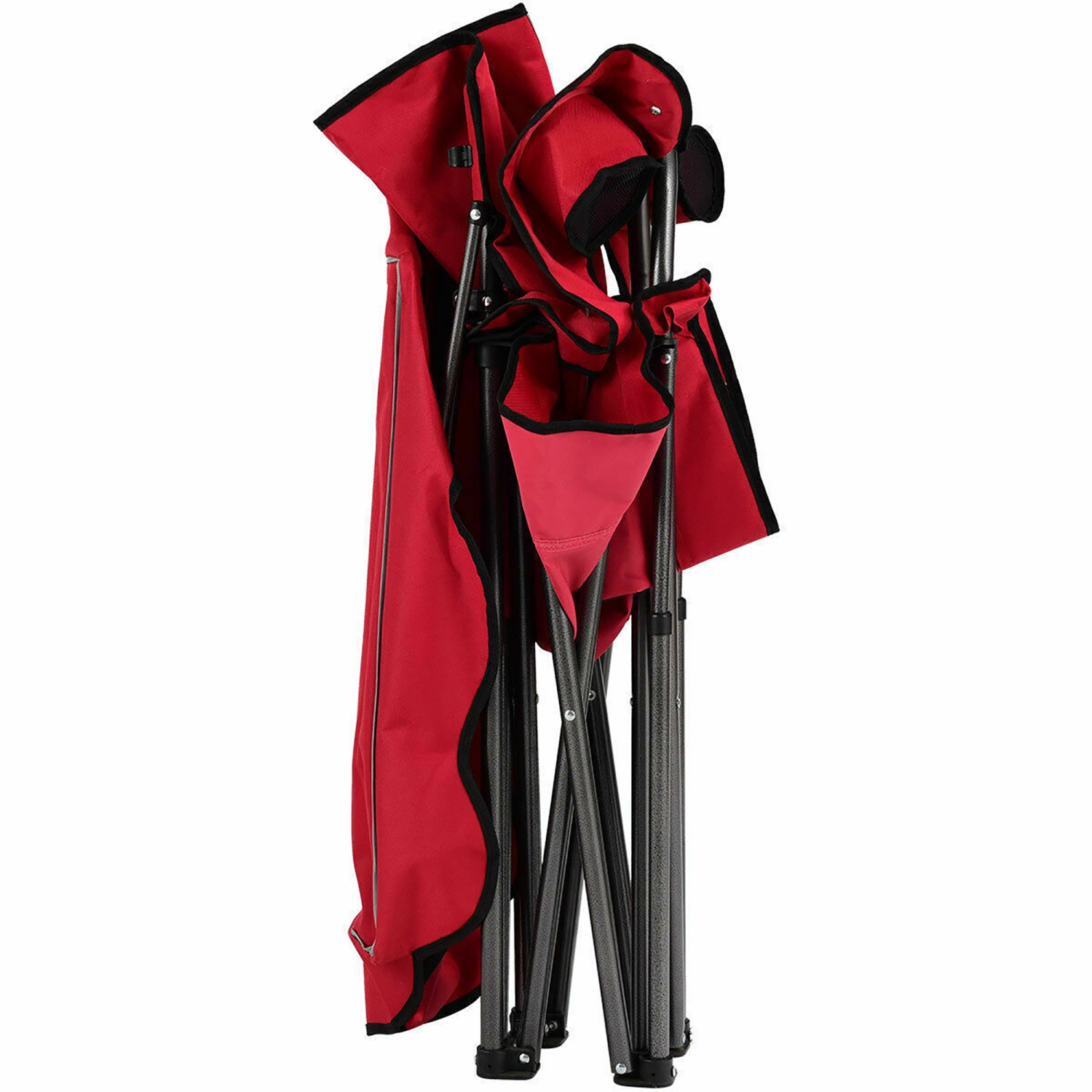 Costway Portable Folding Beach Canopy Chair W/ Cup Holders Bag Camping Hiking Outdoor