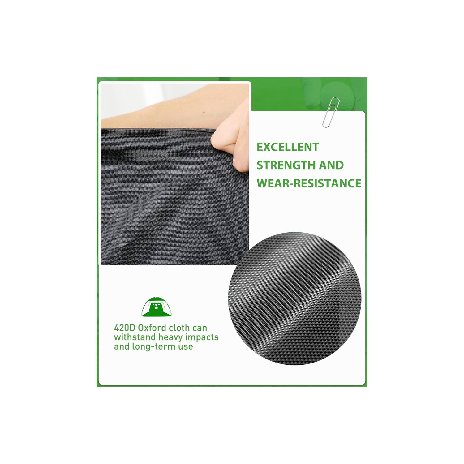 axGear Golf Practice Hitting Net Ball Turf Tee Set for Indoor Backyard Portable