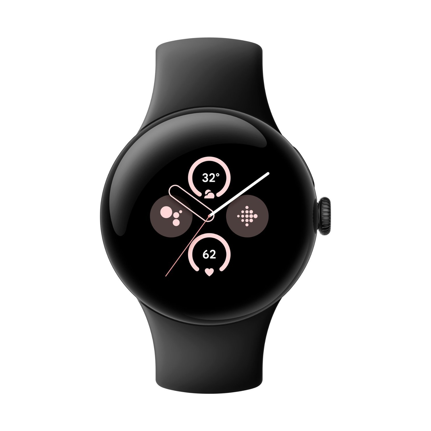 Refurbished - Google Pixel Watch 2 (GPS) 40mm Black Aluminum Case with Black Active Band