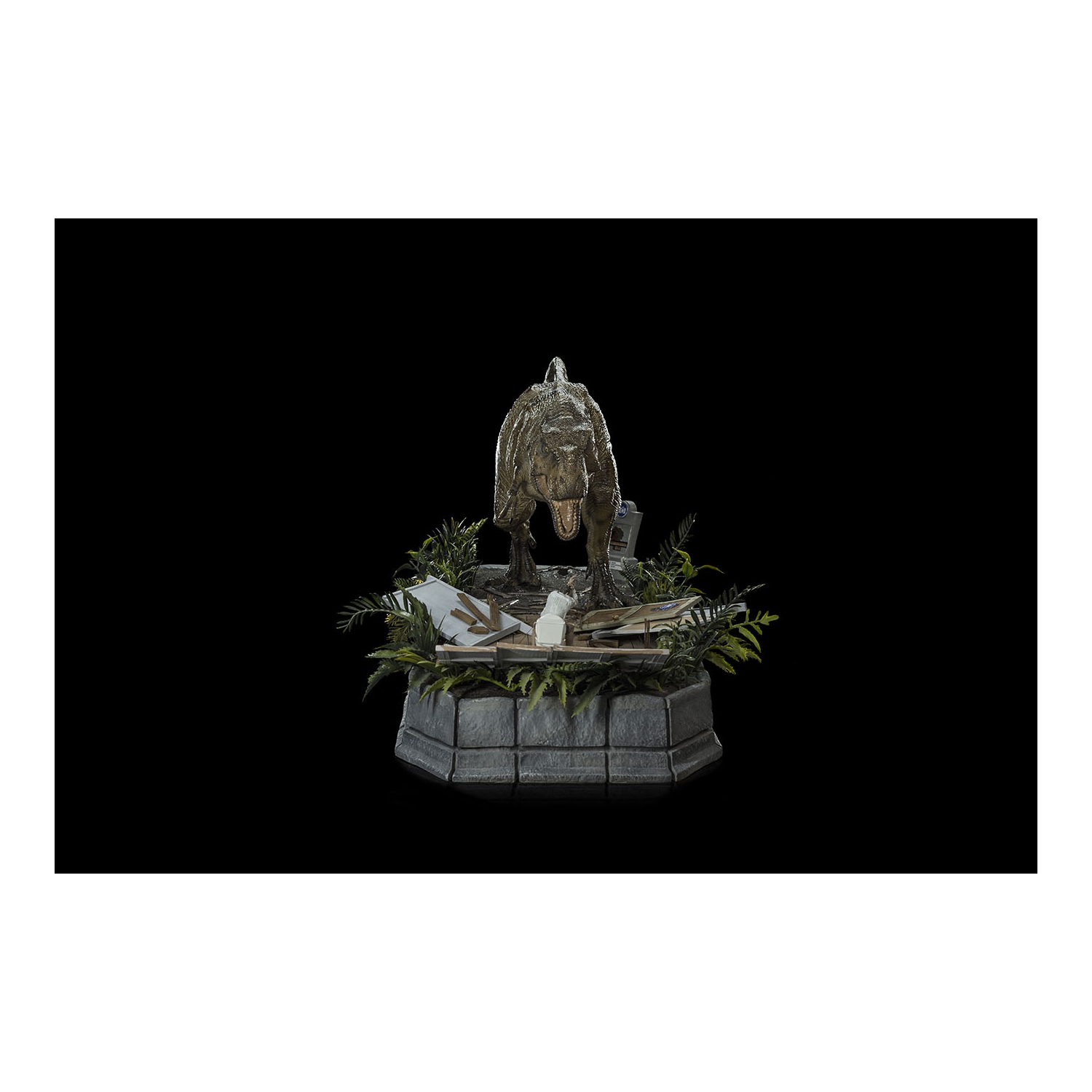 Iron Studios - Jurassic Park - Rex et Donald Gennaro - Demi Scale 1/20