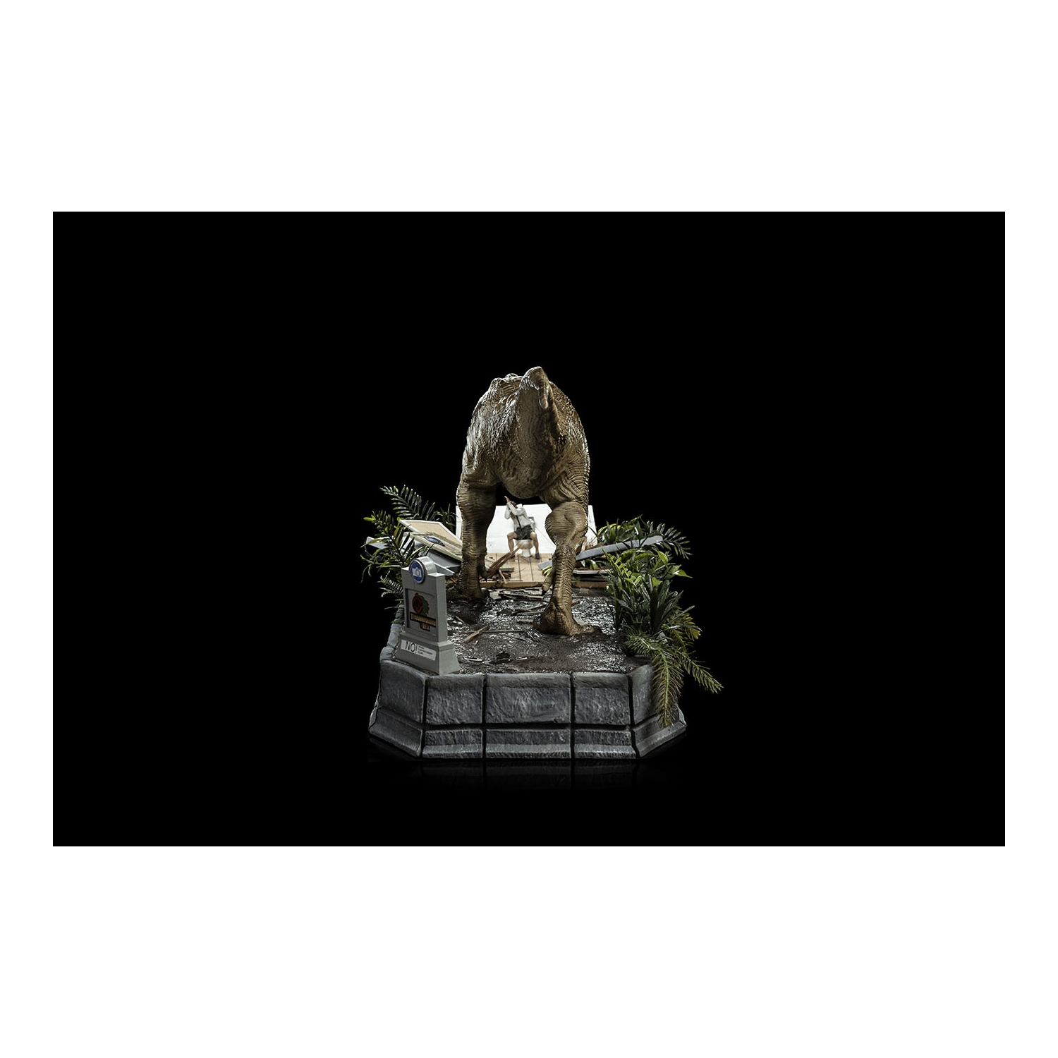 Iron Studios - Jurassic Park - Rex et Donald Gennaro - Demi Scale 1/20