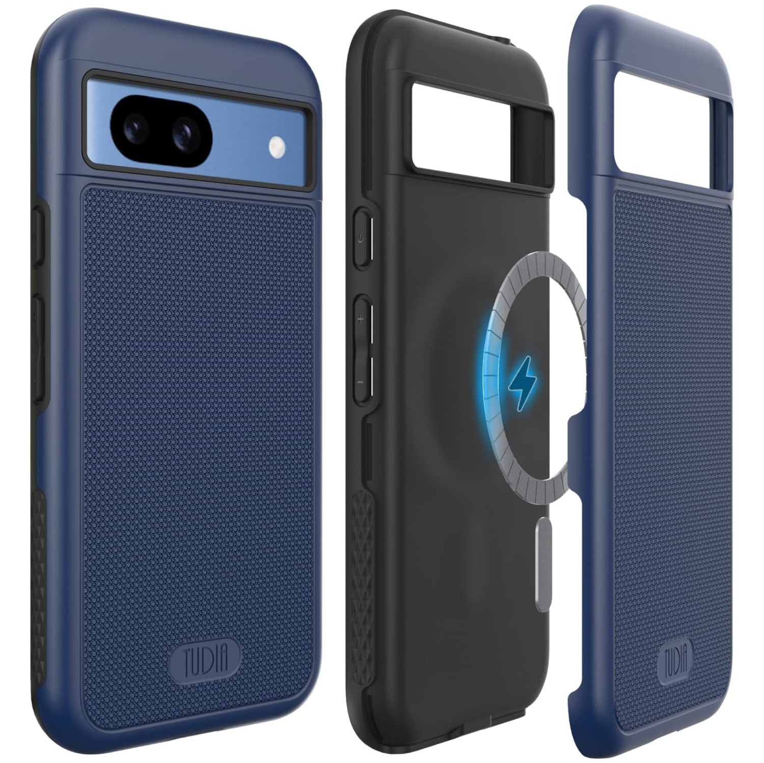 TUDIA MergeGrip Google Pixel 8a Case, MagSafe Compatible - Indigo Blue