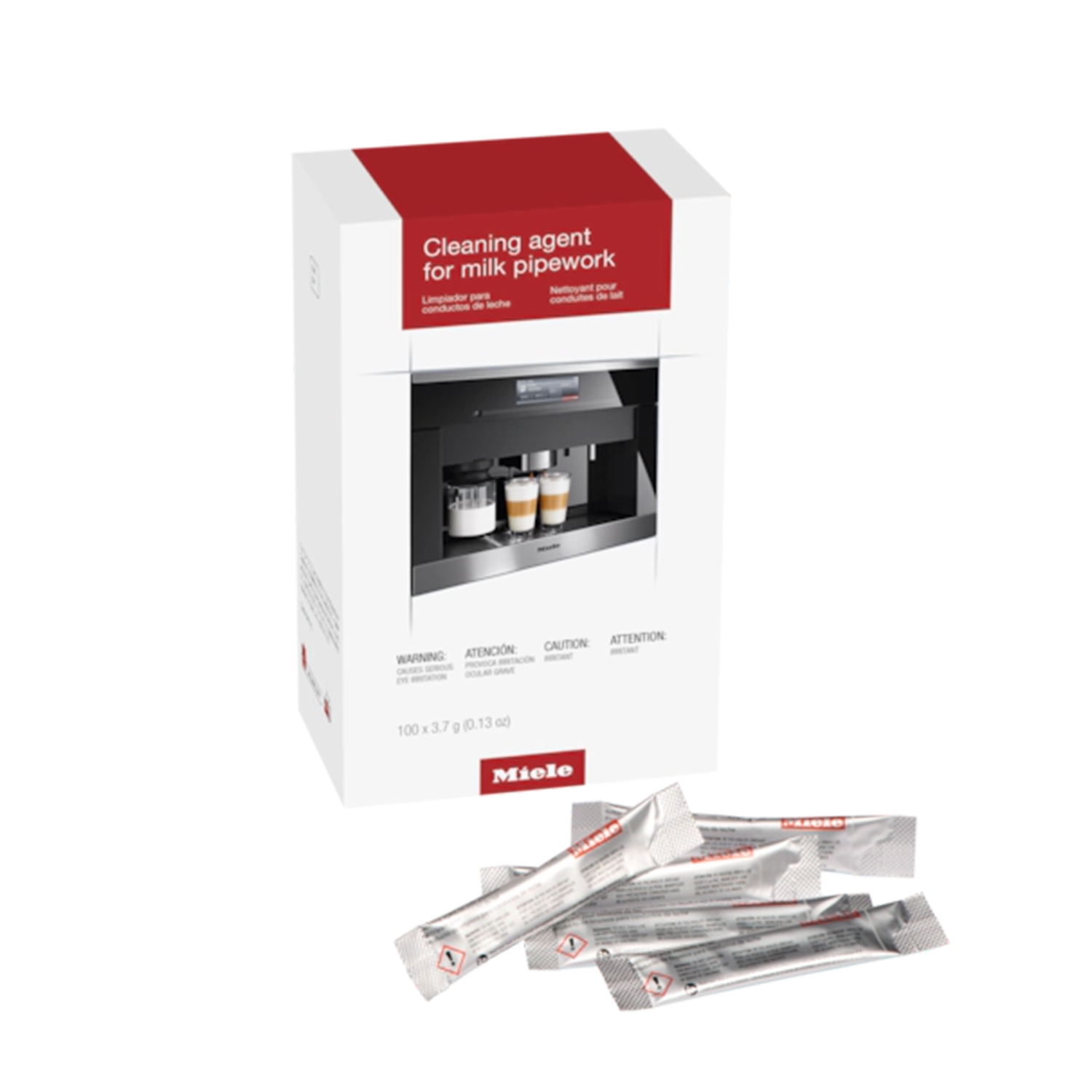 Miele Coffee Machine & Oven Cleaning Bundle: Descaling Tablets PLUS Cleaning Tablets (10) PLUS Cleaning Agent for Milk Pipework (100)