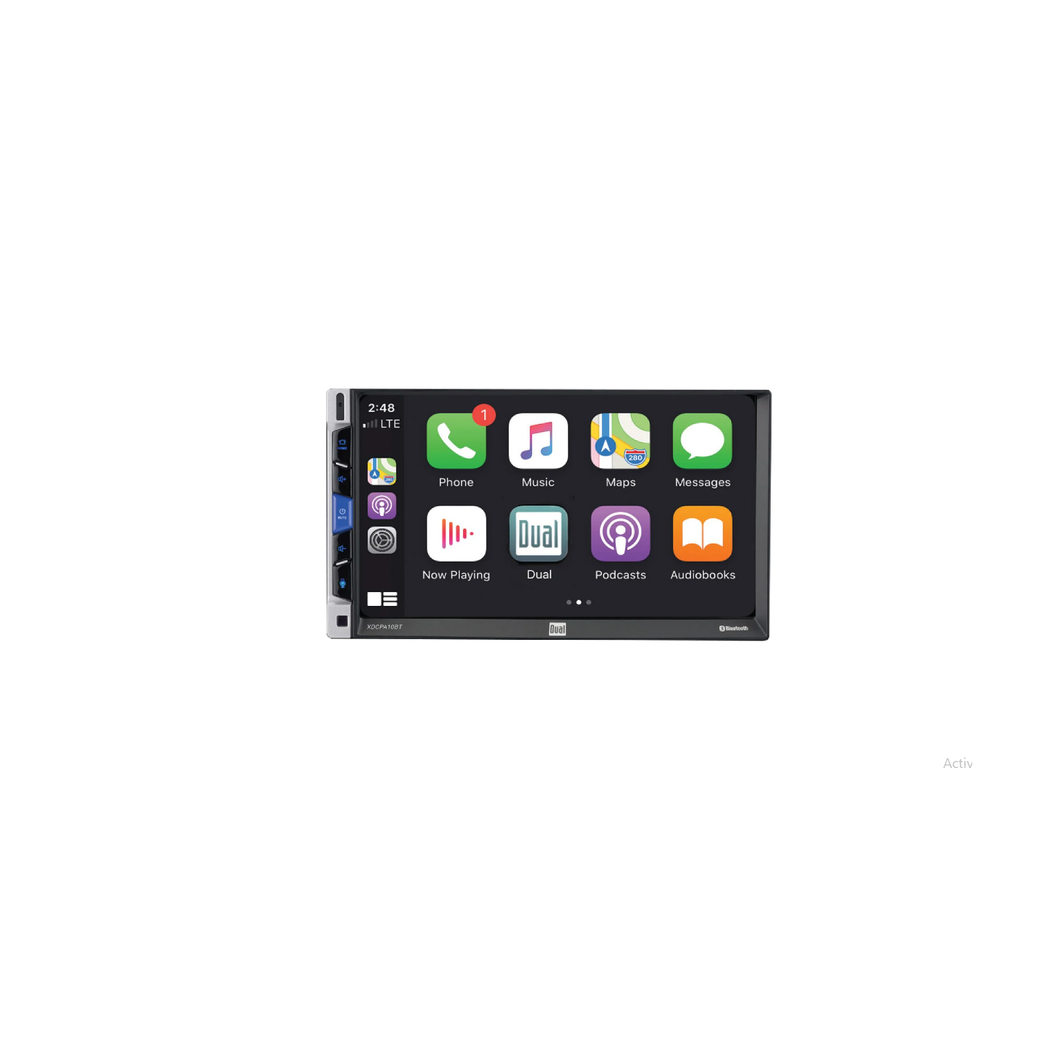 Refurbished (Excellent)- Dual Electronics XDCPA10BT 7-inch Double DIN Car Stereo with Certified Apple CarPlay Android Auto, Touchscreen, Built-in Bluetooth & USB Port
