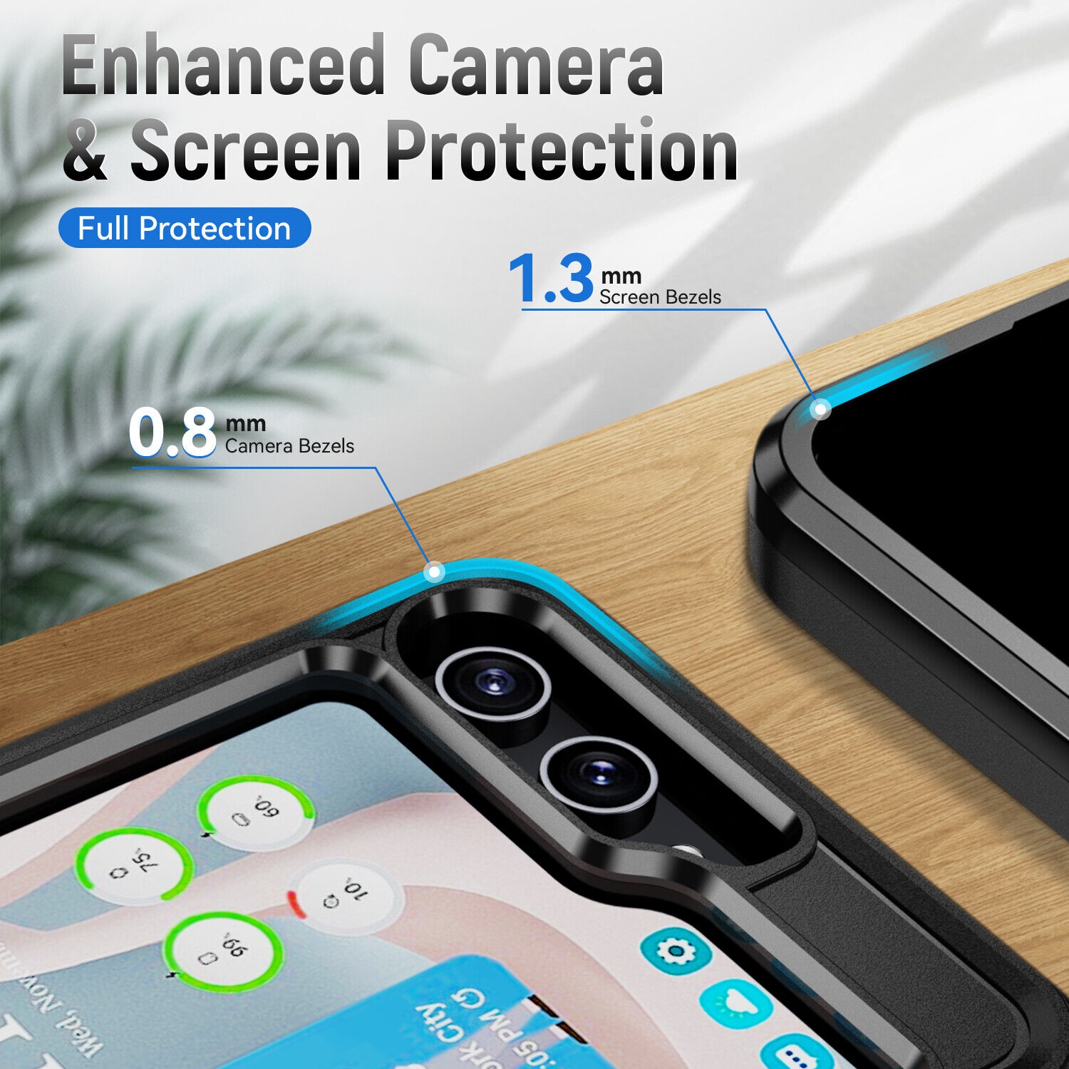 [CS] Étui rigide double couche Armor Rubber pour Samsung Galaxy Z Flip 6, bleu marine