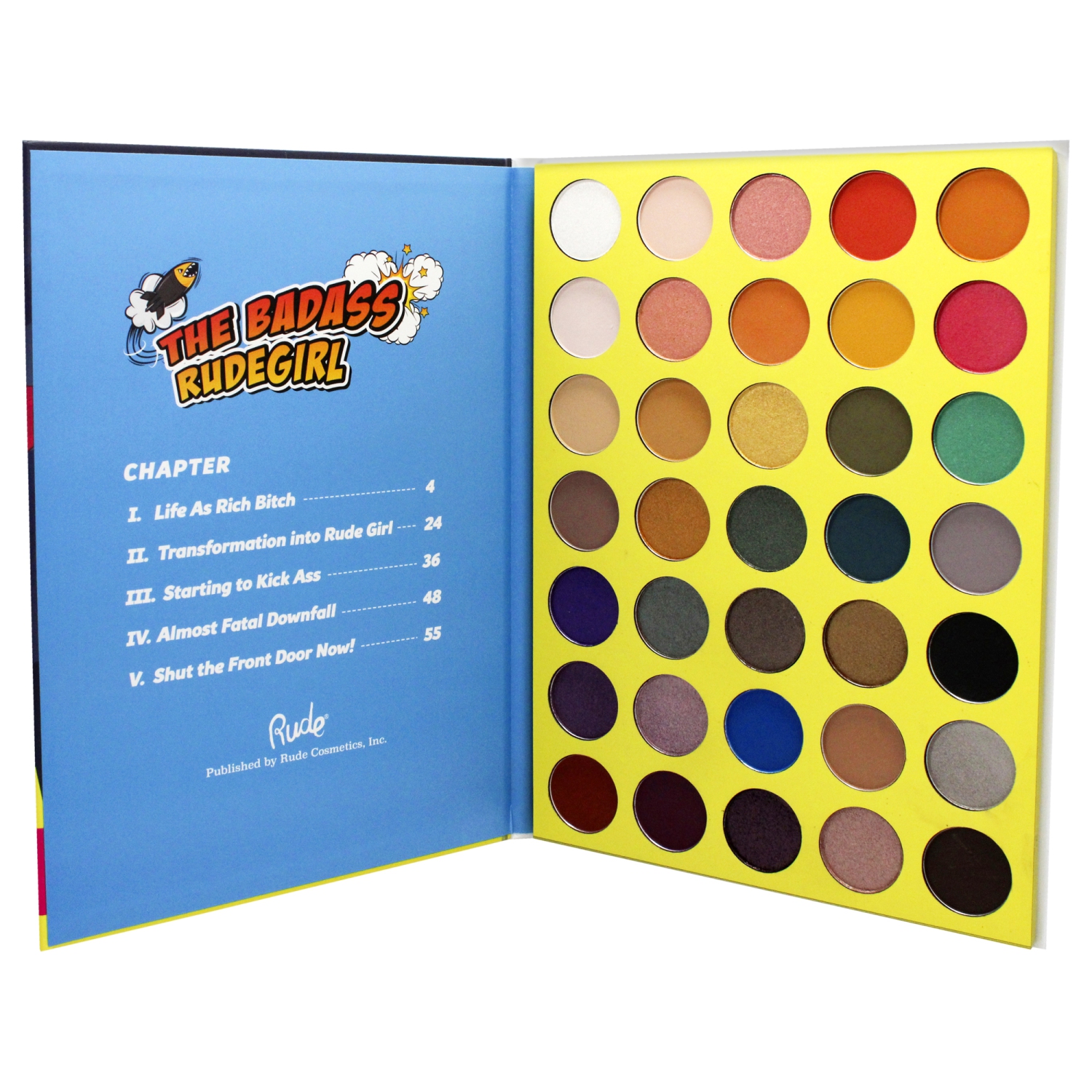 RUDE The Badass RudeGirl 35 Eyeshadow Palette - Book 6