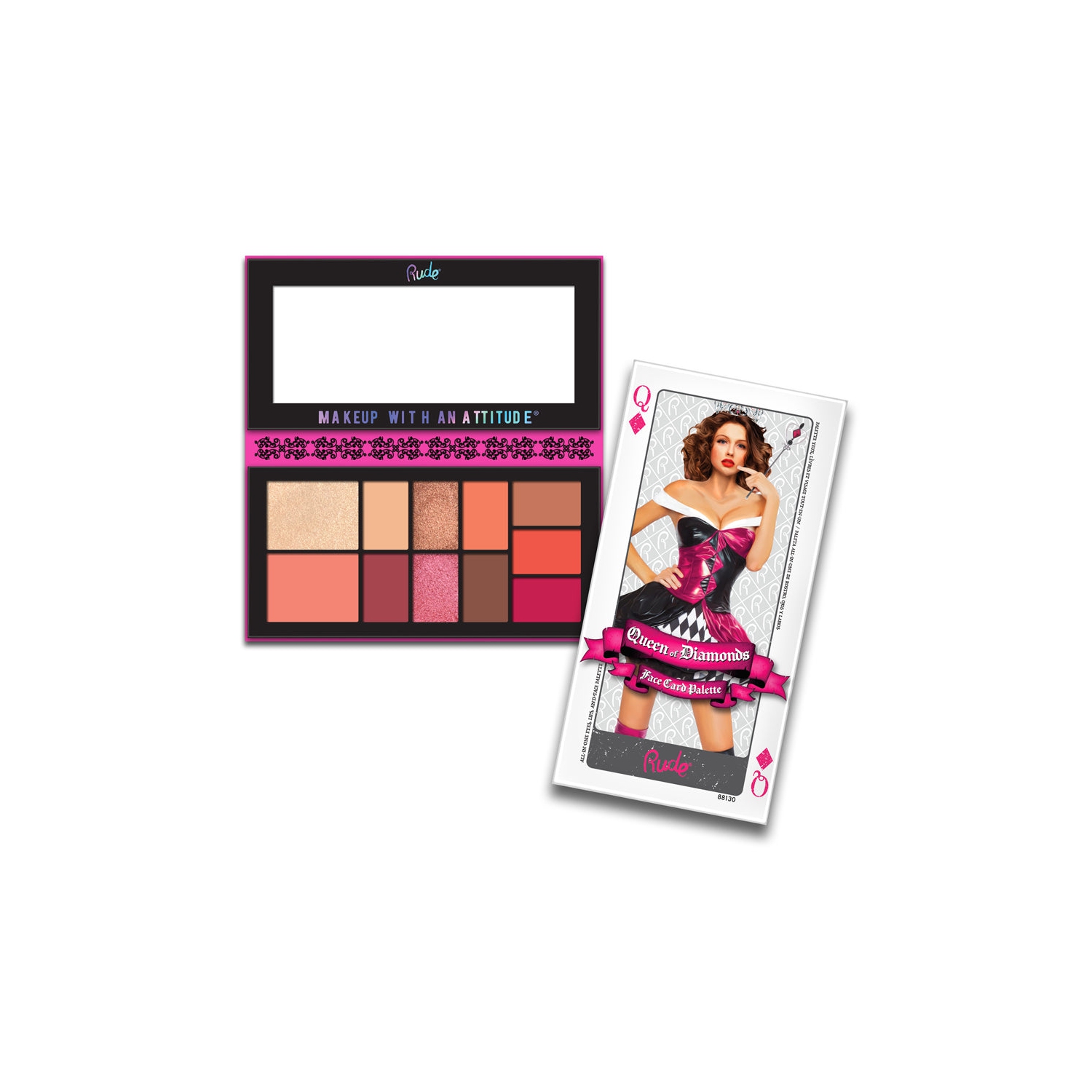 RUDE Face Card Palette