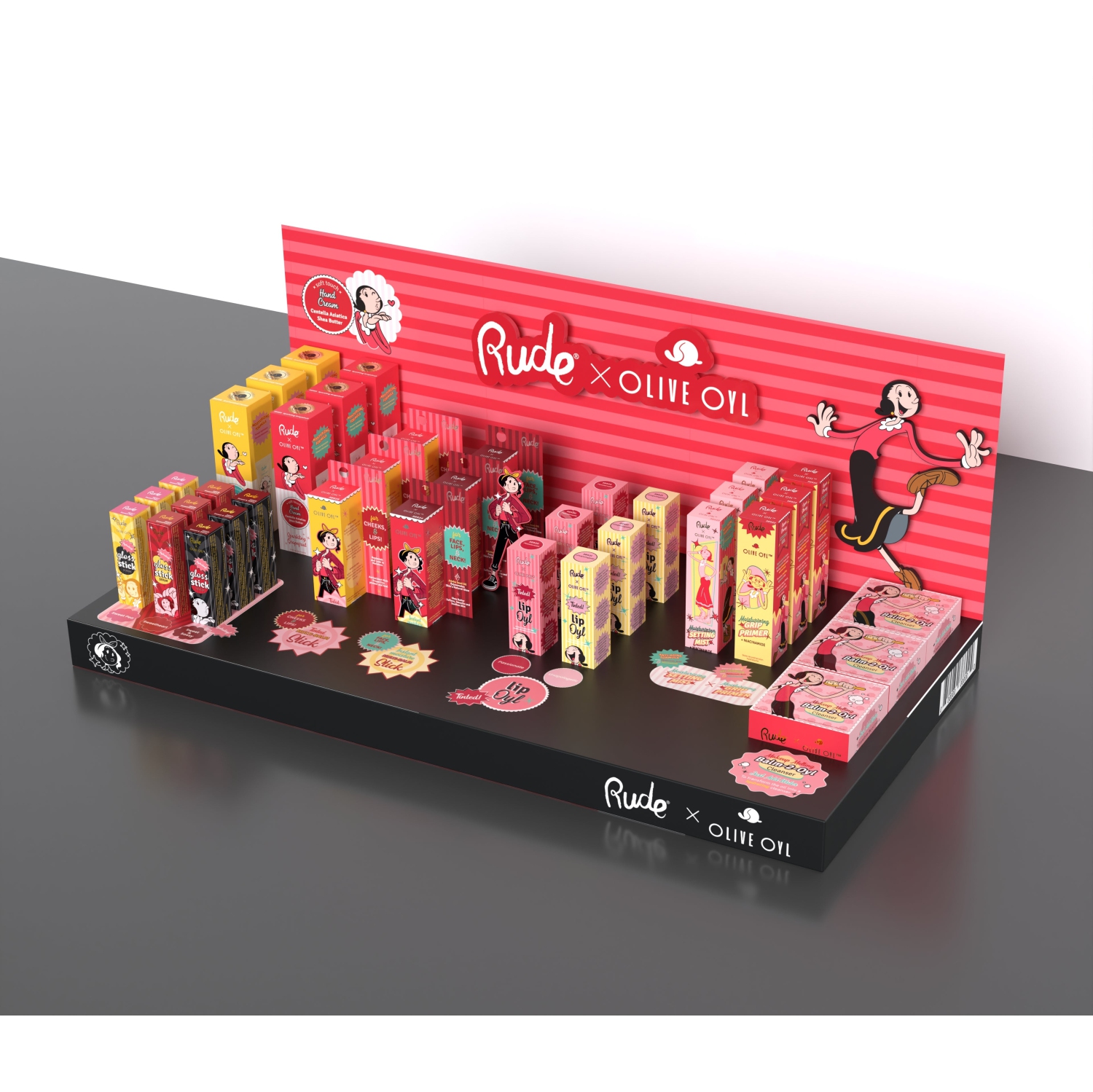 RUDE Olive Oyl Display Set A