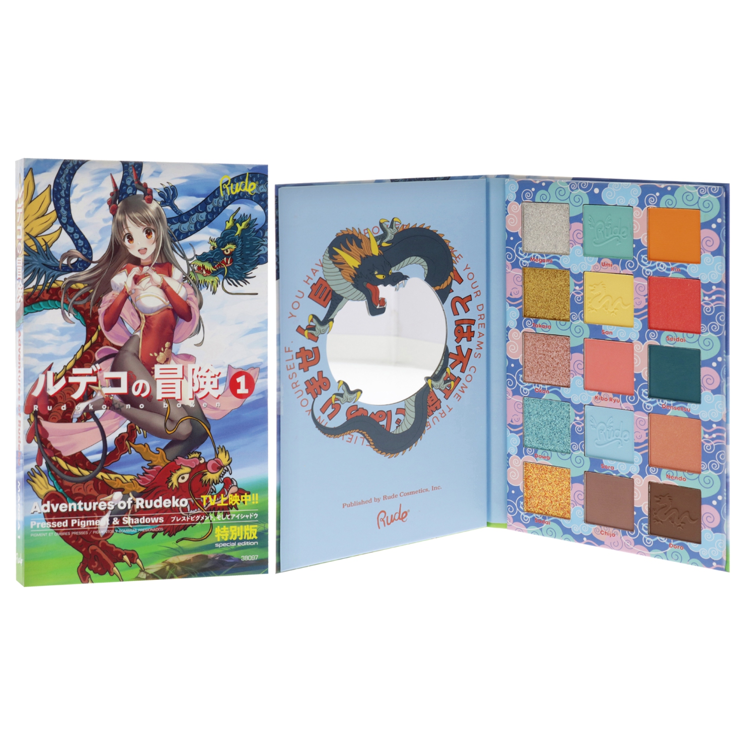RUDE Manga Collection Pressed Pigments & Shadows