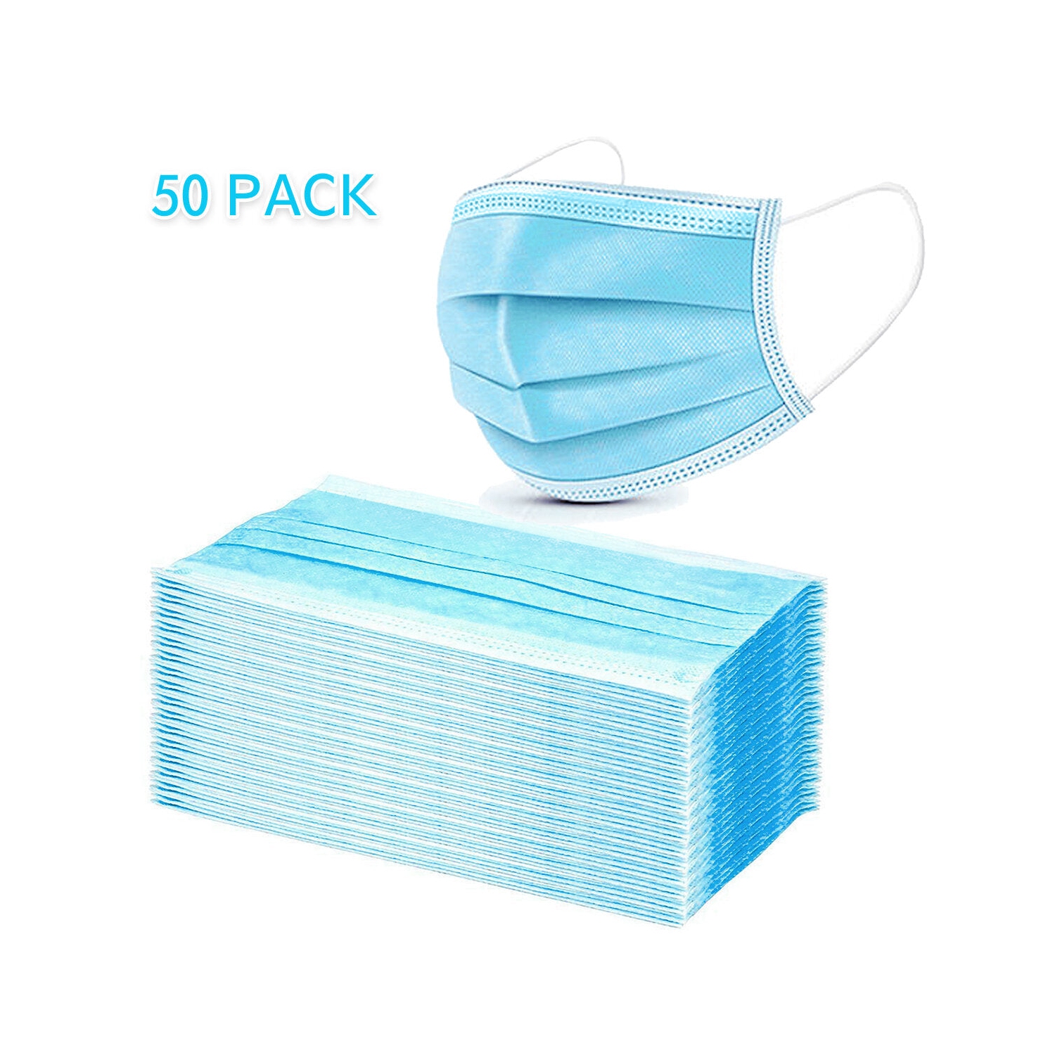 Disposable Protective Face Mask - Pack of