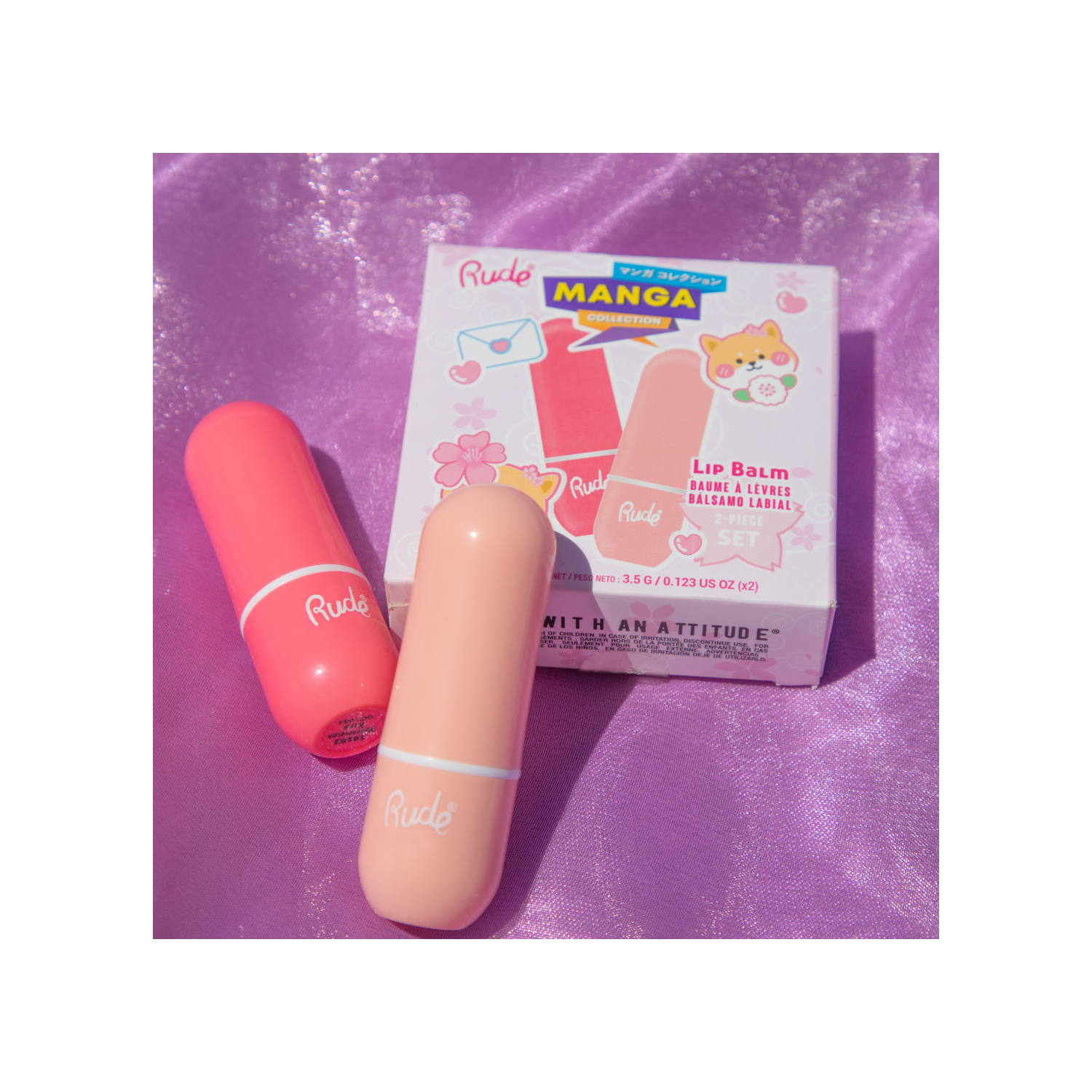 RUDE Manga Collection Lip Balm Duo