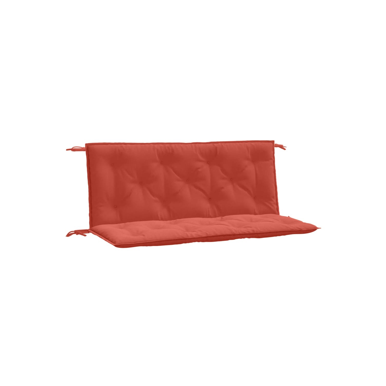 vidaXL Garden Bench Cushions 2pcs Melange Red 120x50x7 cm Fabric