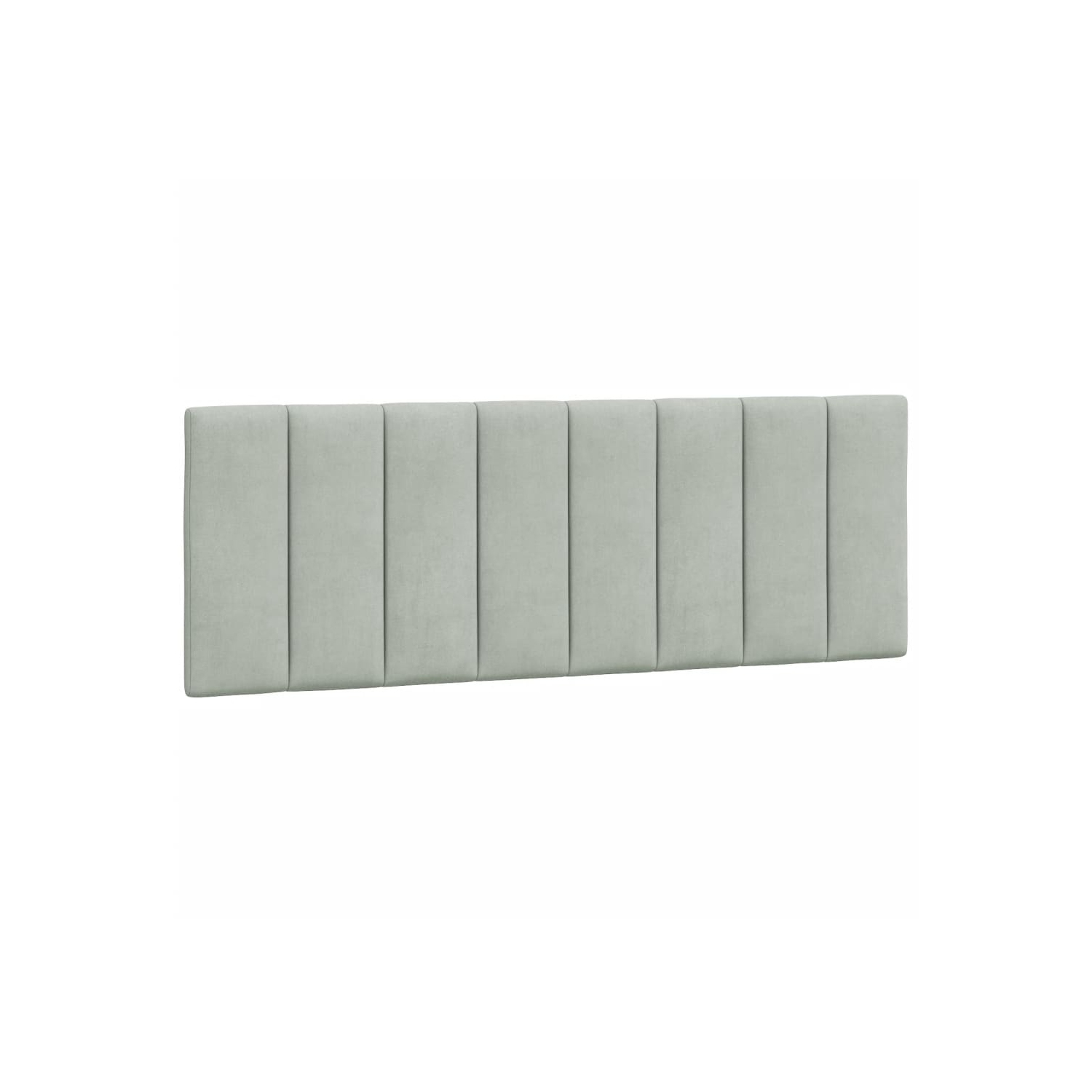 vidaXL Headboard Cushion "Hanko" Light Grey 137 cm Velvet