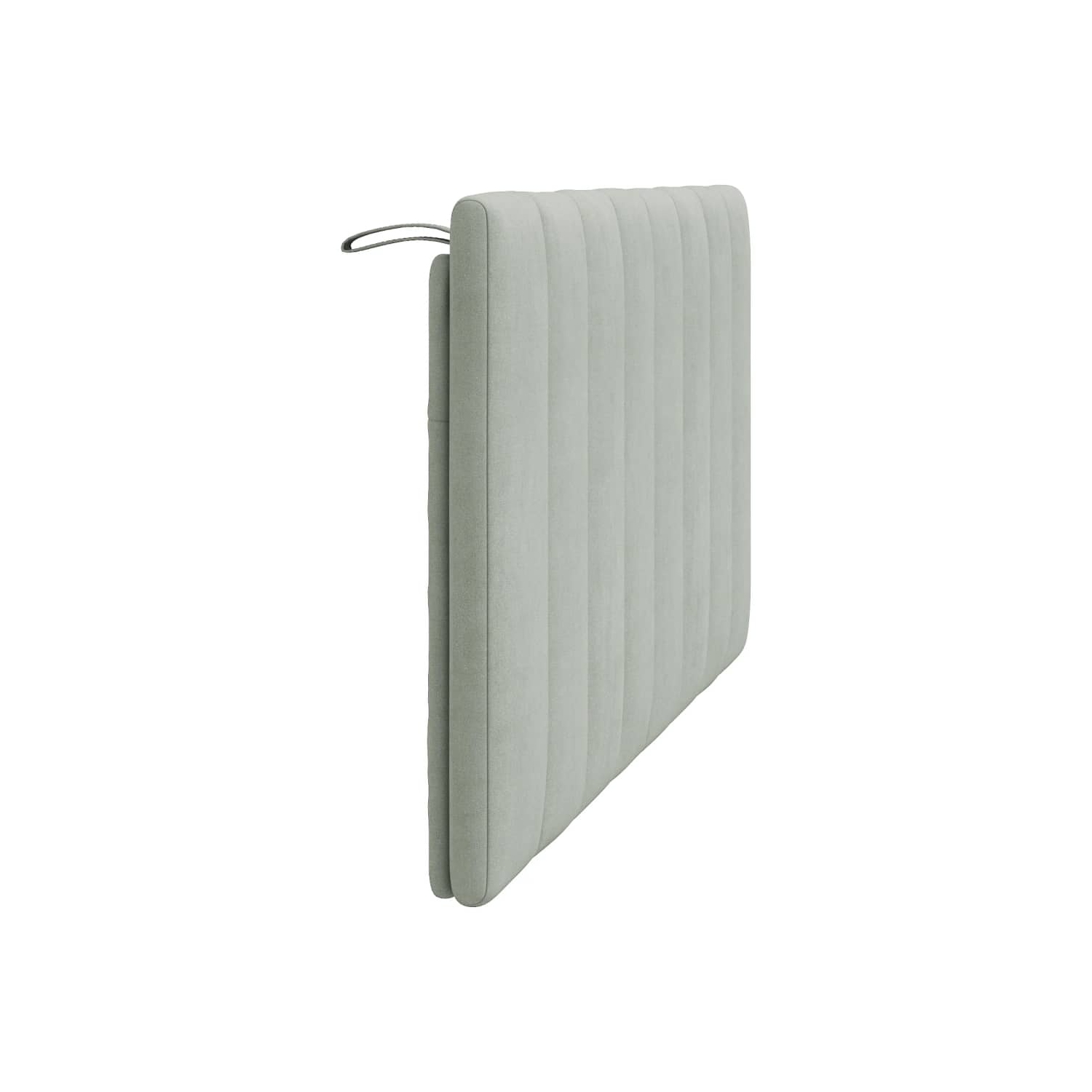 vidaXL Headboard Cushion "Hanko" Light Grey 137 cm Velvet