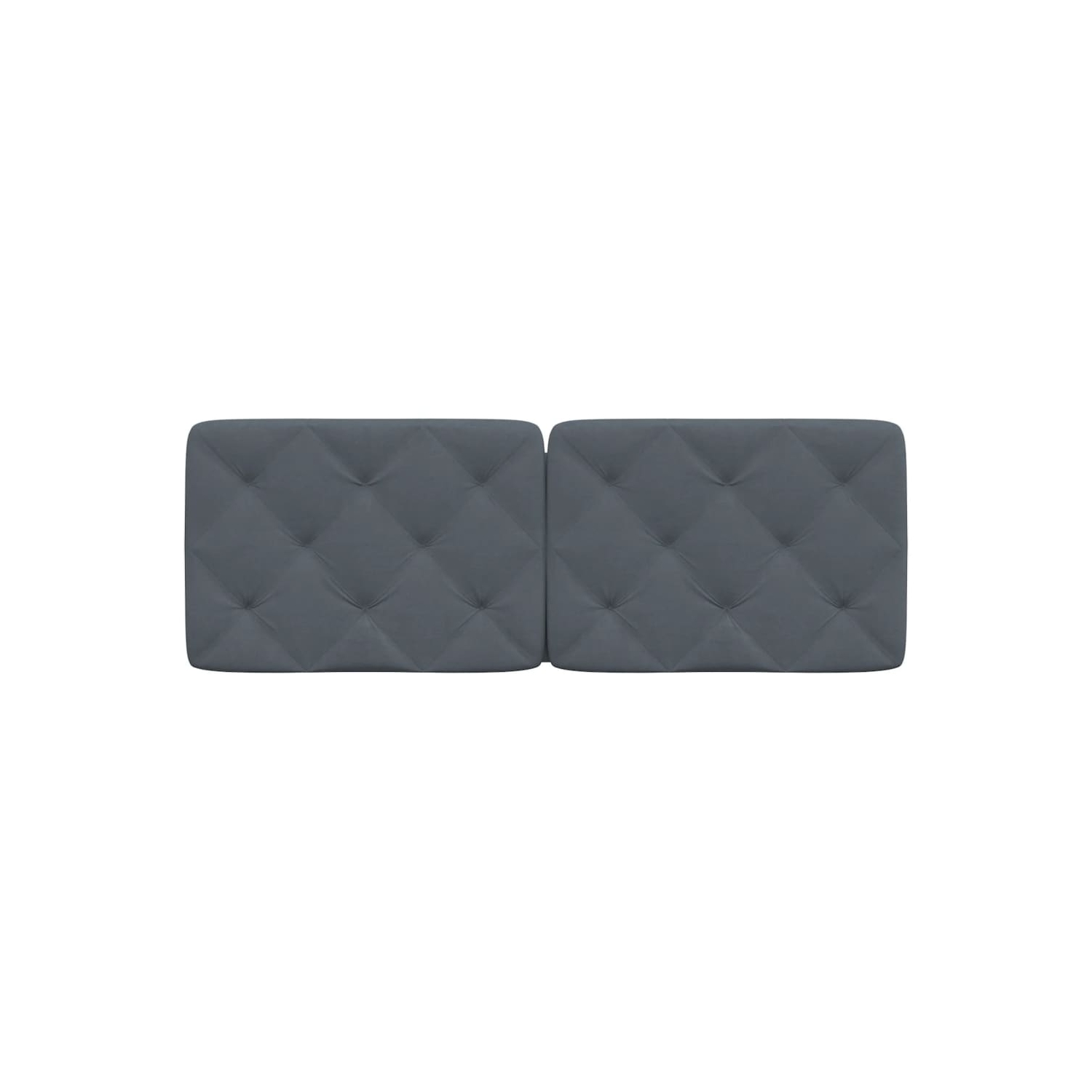 vidaXL Headboard Cushion Dark Grey 137 cm Velvet