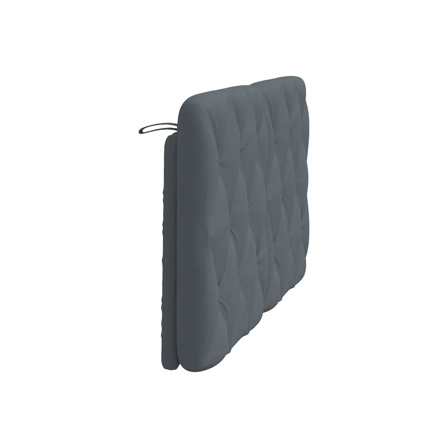 vidaXL Headboard Cushion Dark Grey 137 cm Velvet